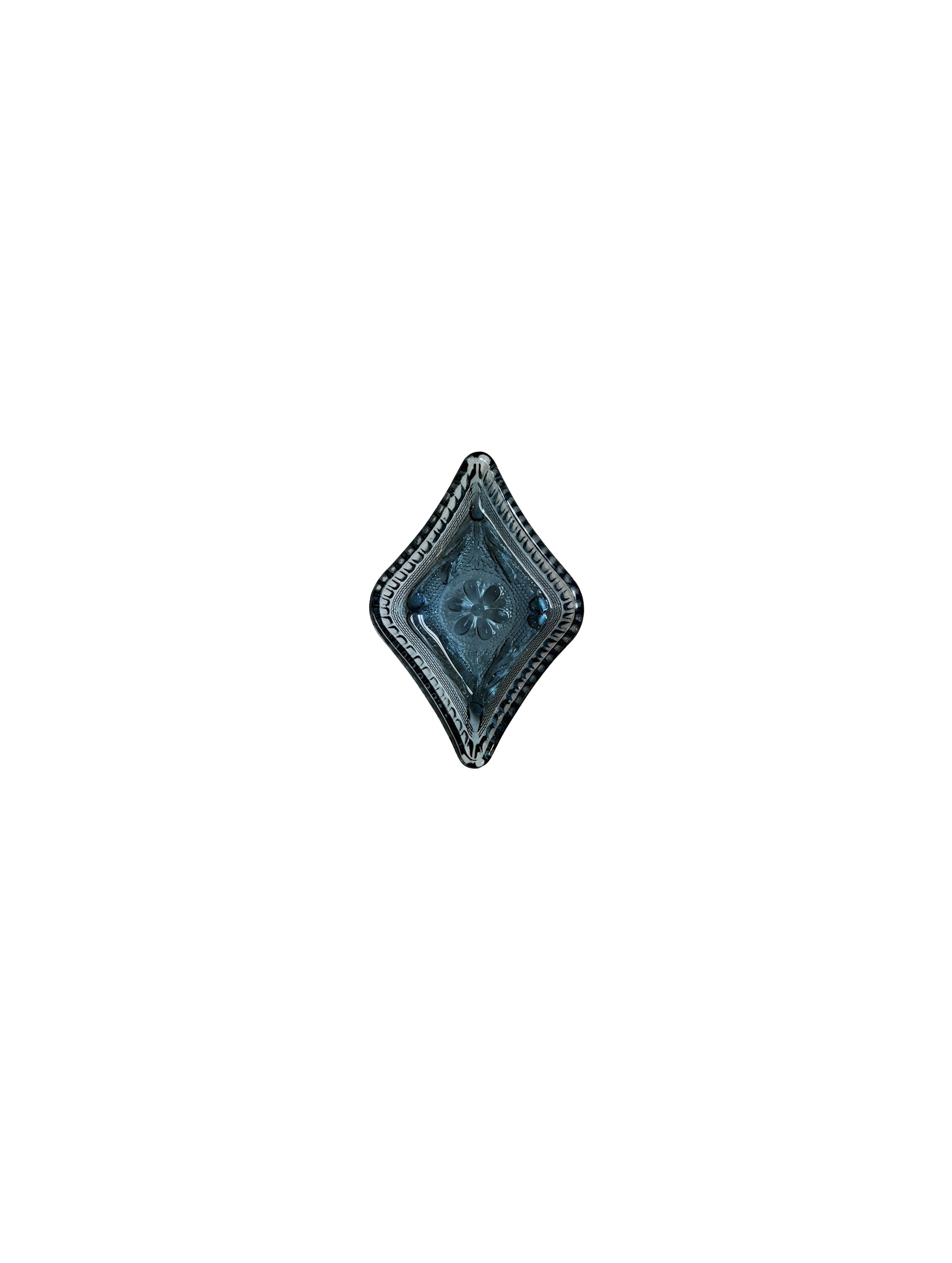 Dark Blue Glass Diamond Dish 1.jpg