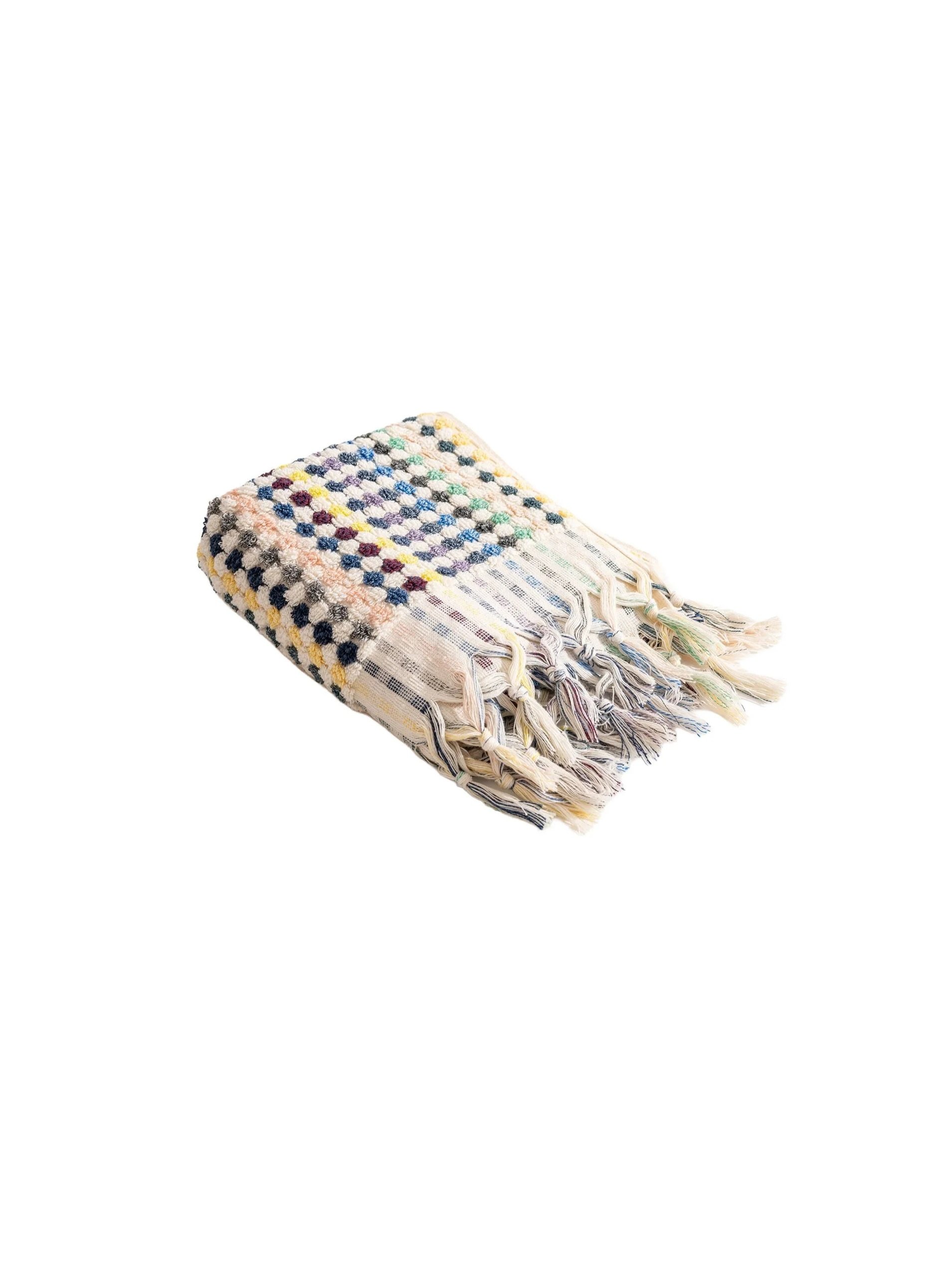 Turkish Hand Towel - Melanje Pom Poms