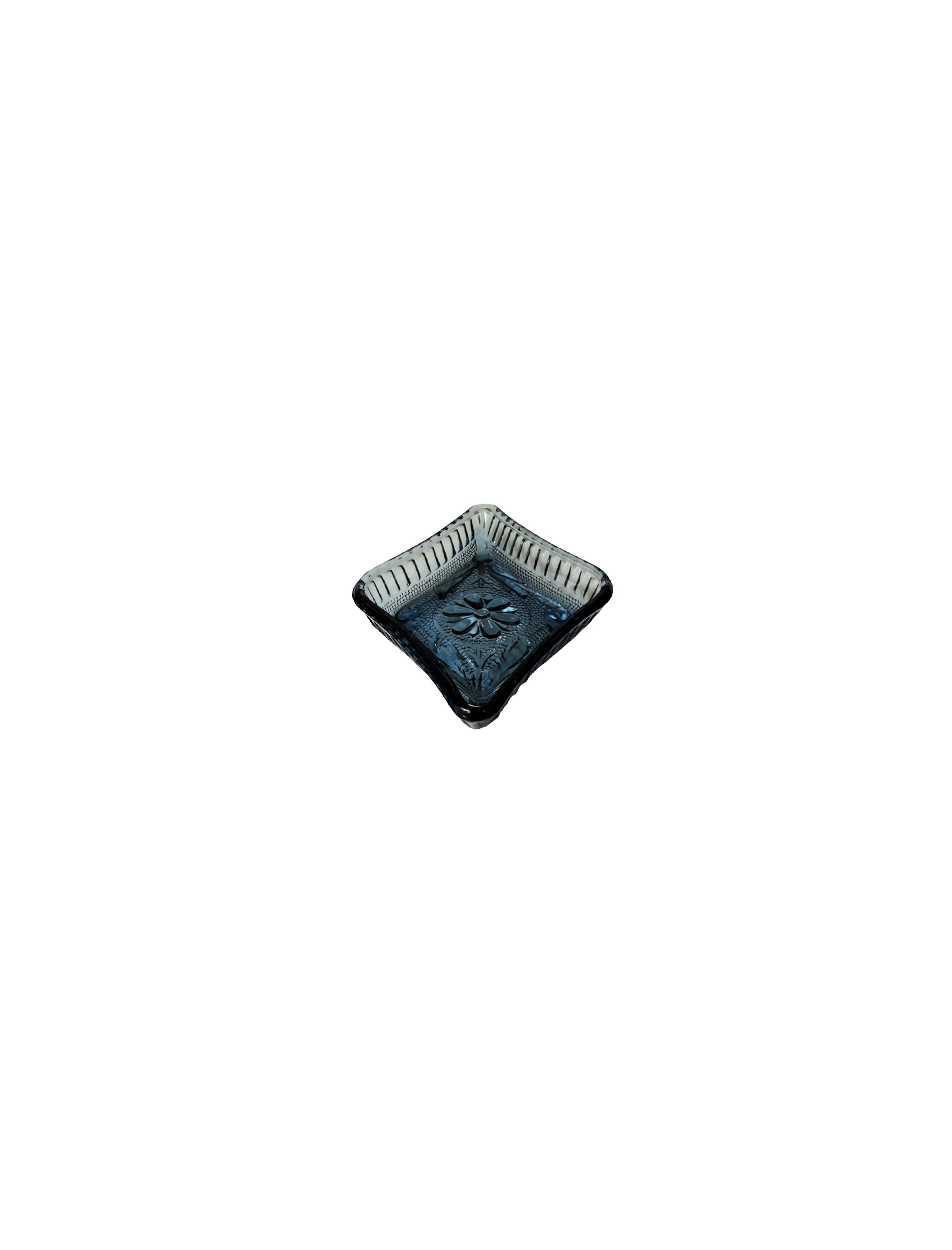 Dark Blue Glass Diamond Dish 2.jpg