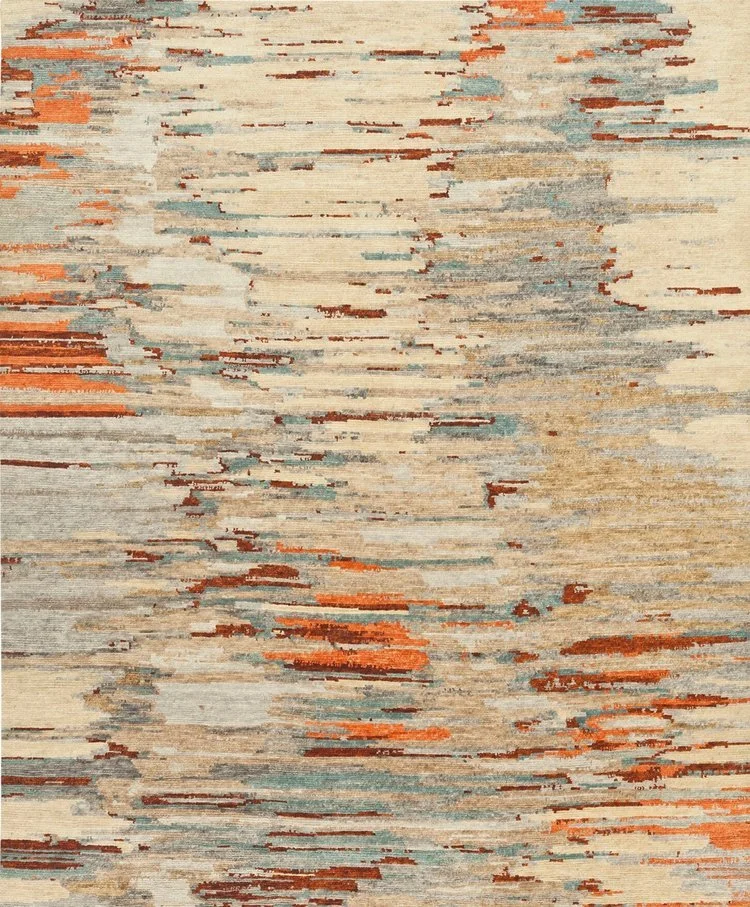 Explore a hand-knotted wool rug available in custom sizes and colors, crafted for quality and style.