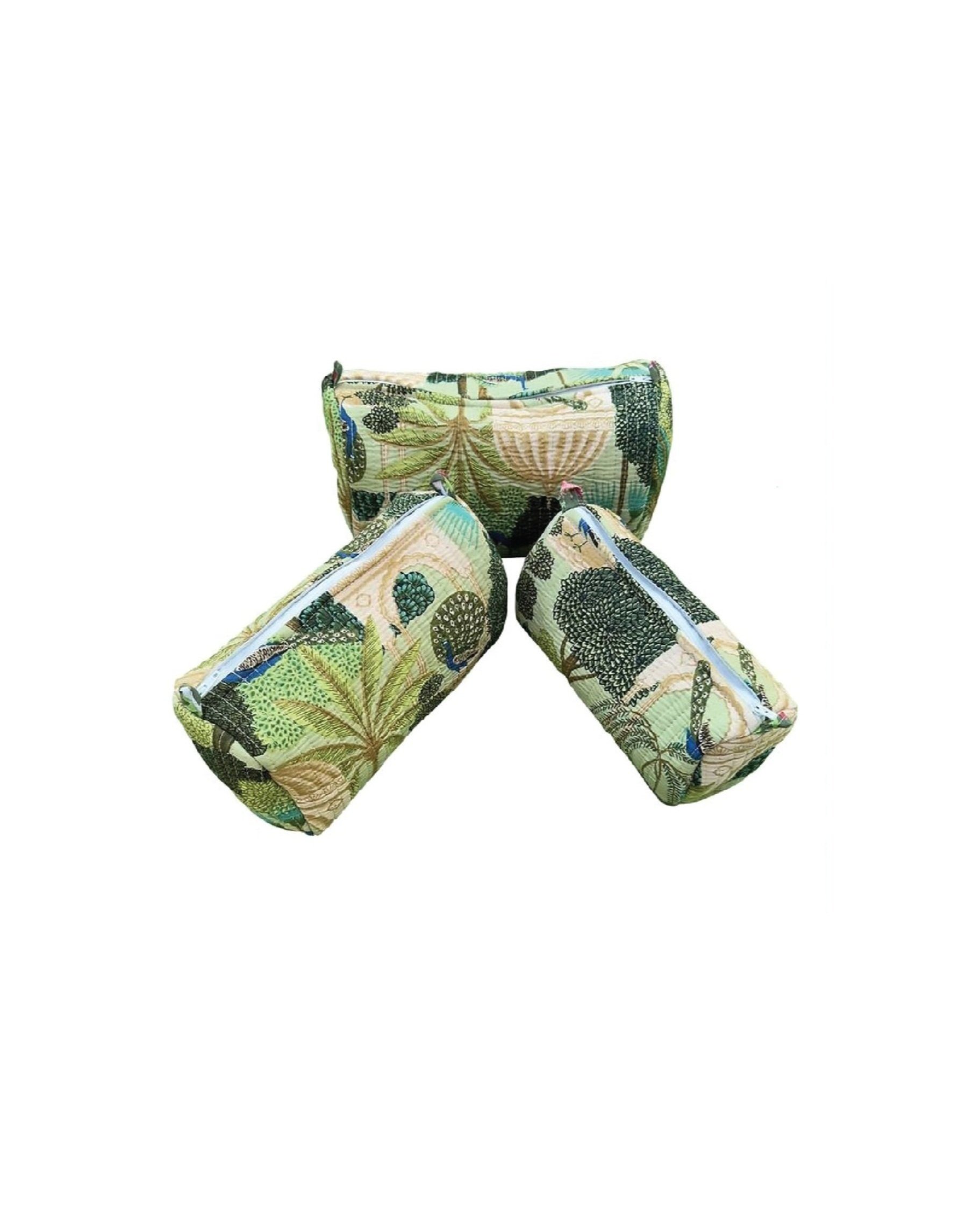 Peacock Print Pouch