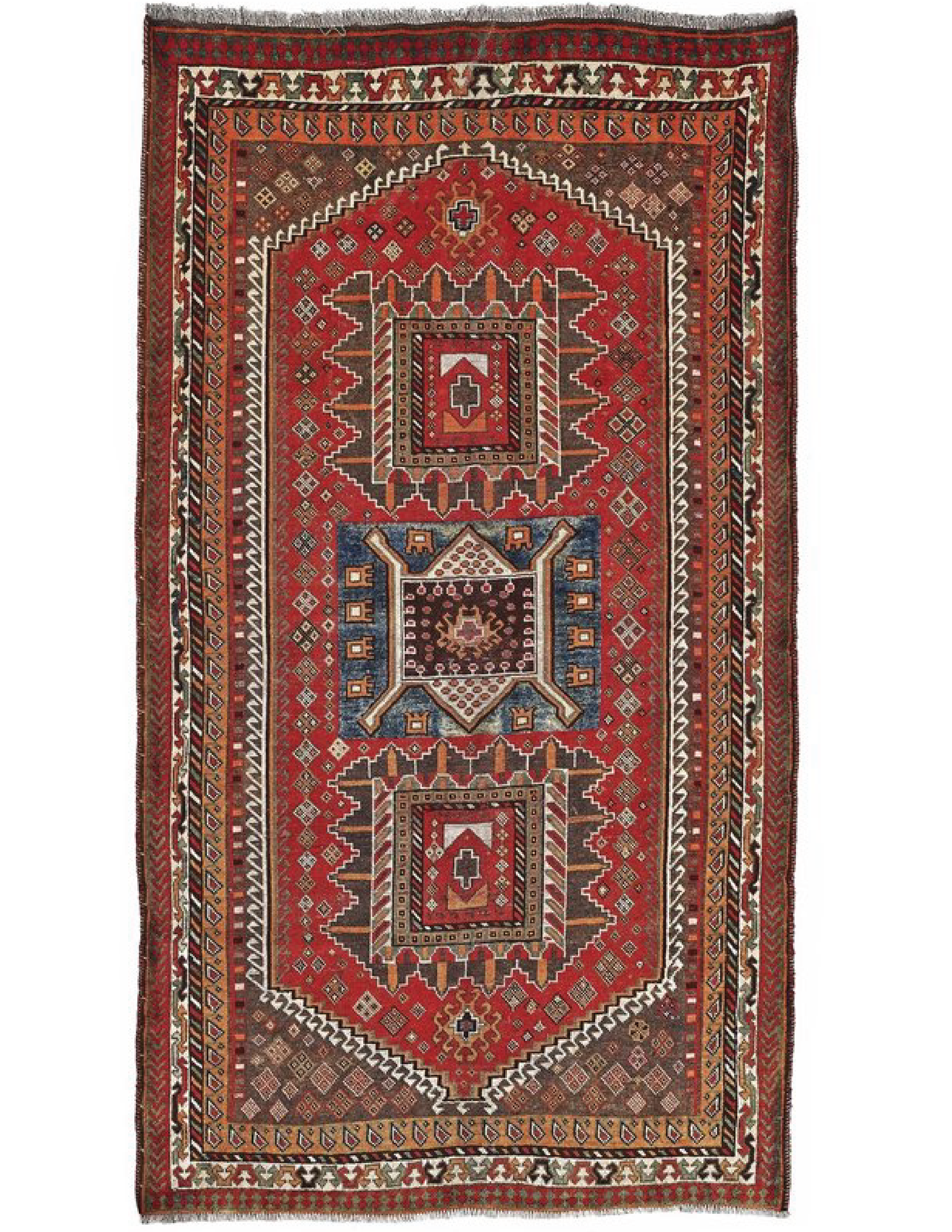 Vintage Ghashghaie Size: 5' x 8'10"