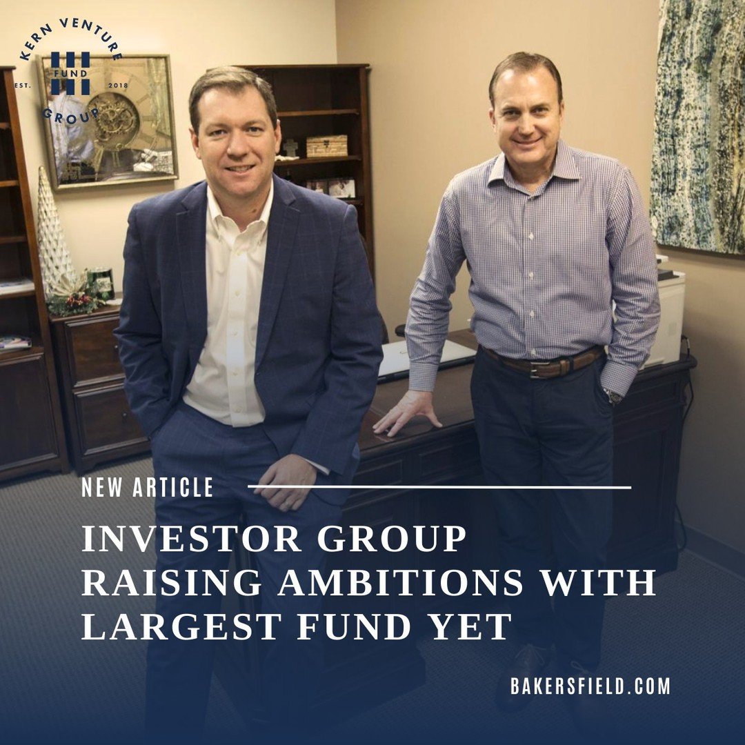 Kern Venture Group in the news! Check out The Bakersfield Californian's article featuring our efforts as we raise for Fund III. Link in bio (click &quot;News&quot; on our website).