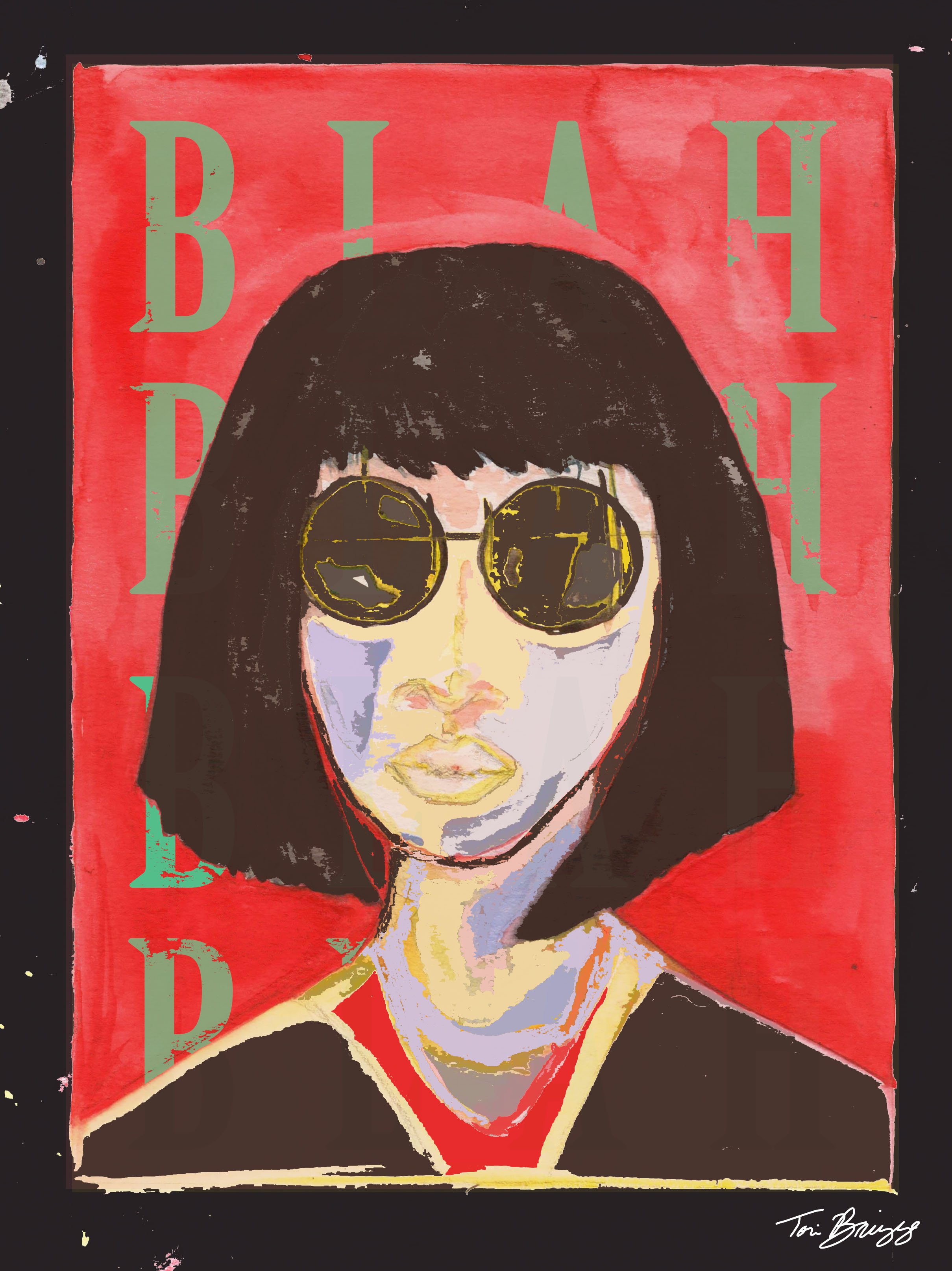 "Blah, Blah, Blah" - mixed-media - 2017