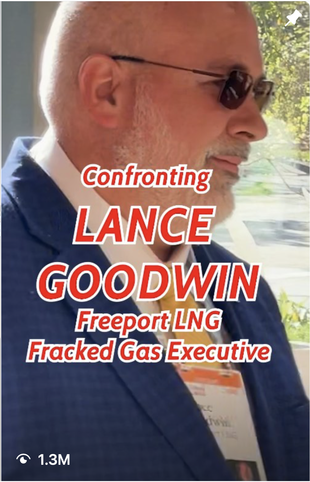 Texas Campaign for the Environment confronts Lance Goodwin, Freeport LNG’s CEO.