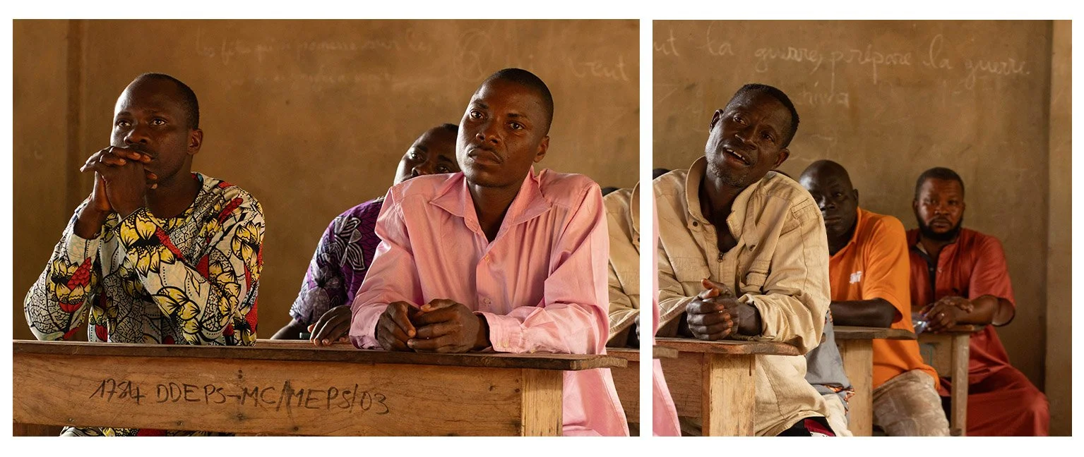 Members listening during the meeting with Elizabeth and Kantos, August 2025.  