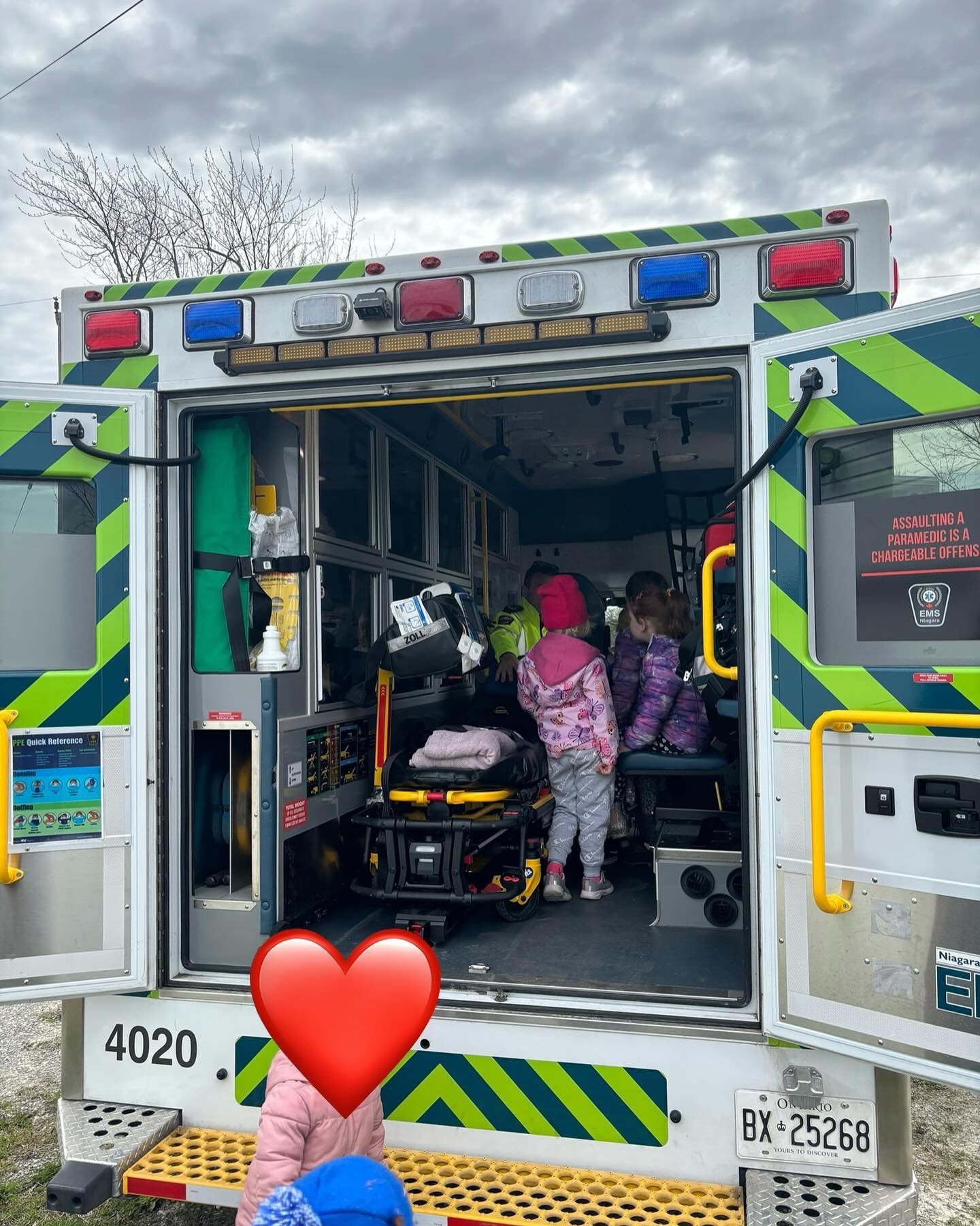 Our Grassie students were so excited for their visit with an ambulance and Mr. Bryce!