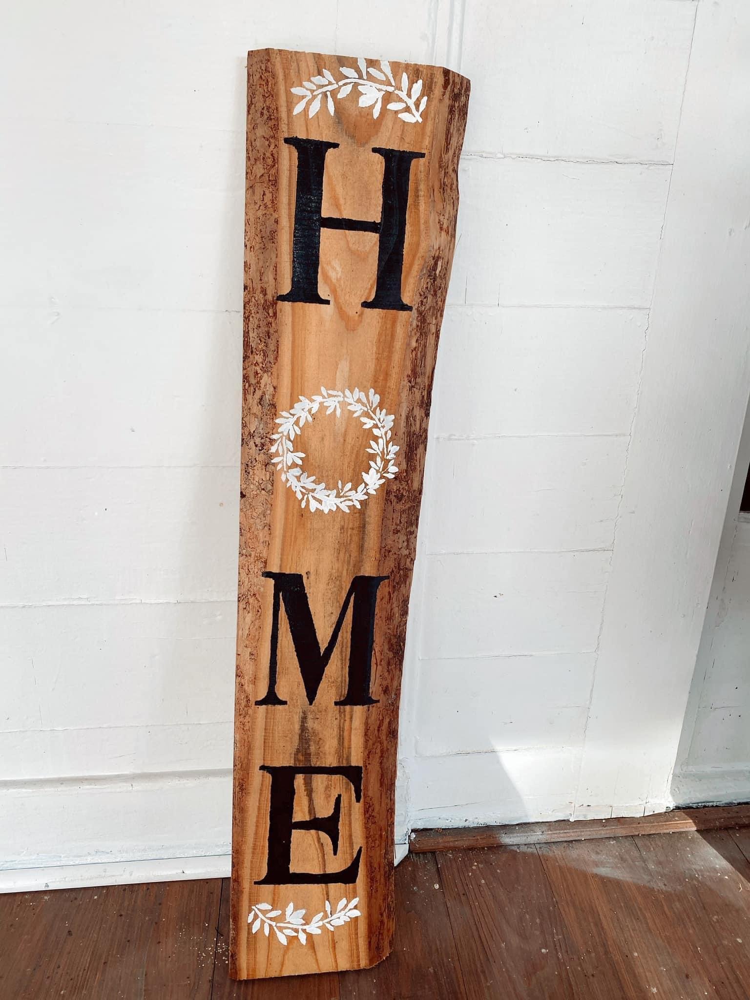 “Home” Entry Sign