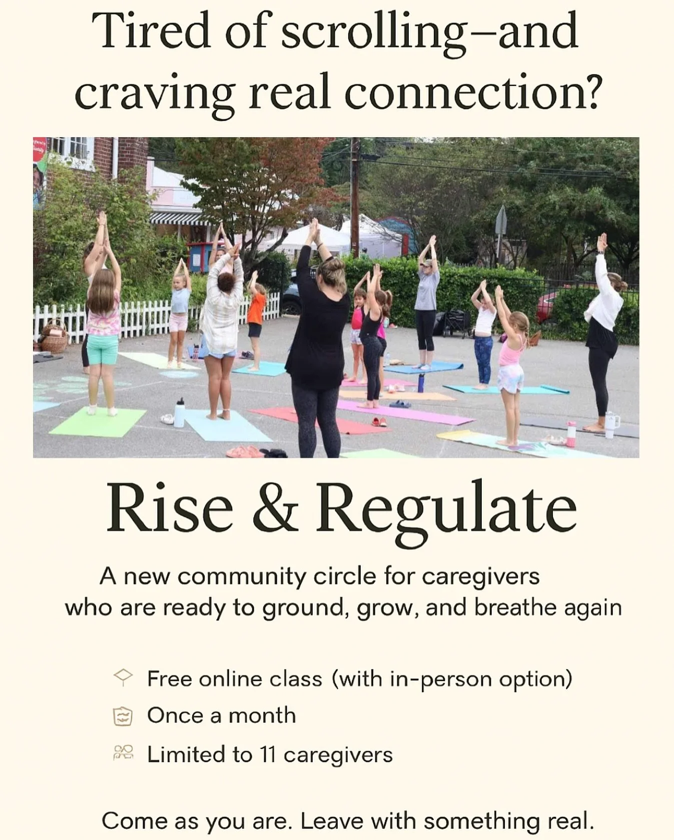 🌿 Tired of scrolling?
Craving real connection again? 

Research shows many of us aren&rsquo;t feeling rooted where we live.  Roughly 4 in 10 Americans say they don&rsquo;t feel attached to their community and yet most people want deeper connection. 