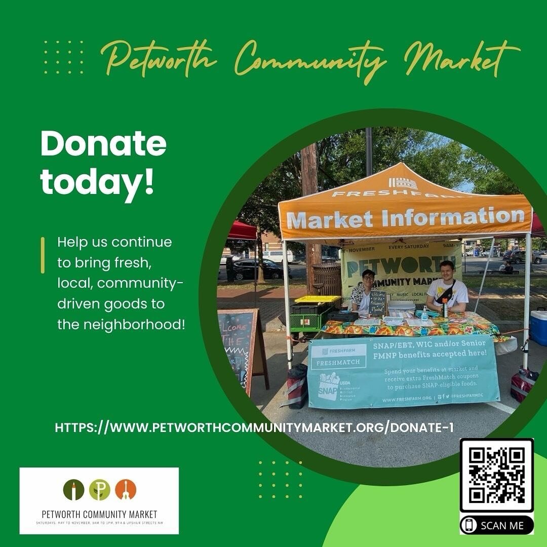 🌽🍎 Calling all supporters of local agriculture! 🌱 Your contribution can make a big difference to help our market run. Help sustain our vibrant community by donating today! Simply scan the QR code below to contribute. Every little bit counts! #Petw
