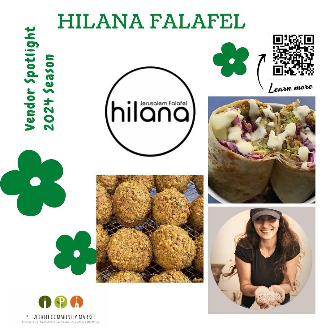 🌱✨ New Vendor Alert! ✨🌱 Let's give a warm welcome to Hilana Falafel @hilanafalafel ! 🥙 Bringing the flavors of Jerusalem to the heart of Washington, DC, they're the go-to spot for mouthwatering falafel sandwiches made with love and local ingredien