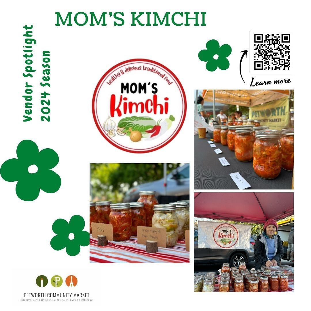 🌶️✨ Vendor spotlight on @momskimchidc ! ✨🌶️ Get ready to spice up your life with Mom's Kimchi! 🔥 Handcrafted with love and tradition, Mom's offers a mouthwatering array of homemade kimchi, with seven tantalizing varieties to tempt your taste buds.