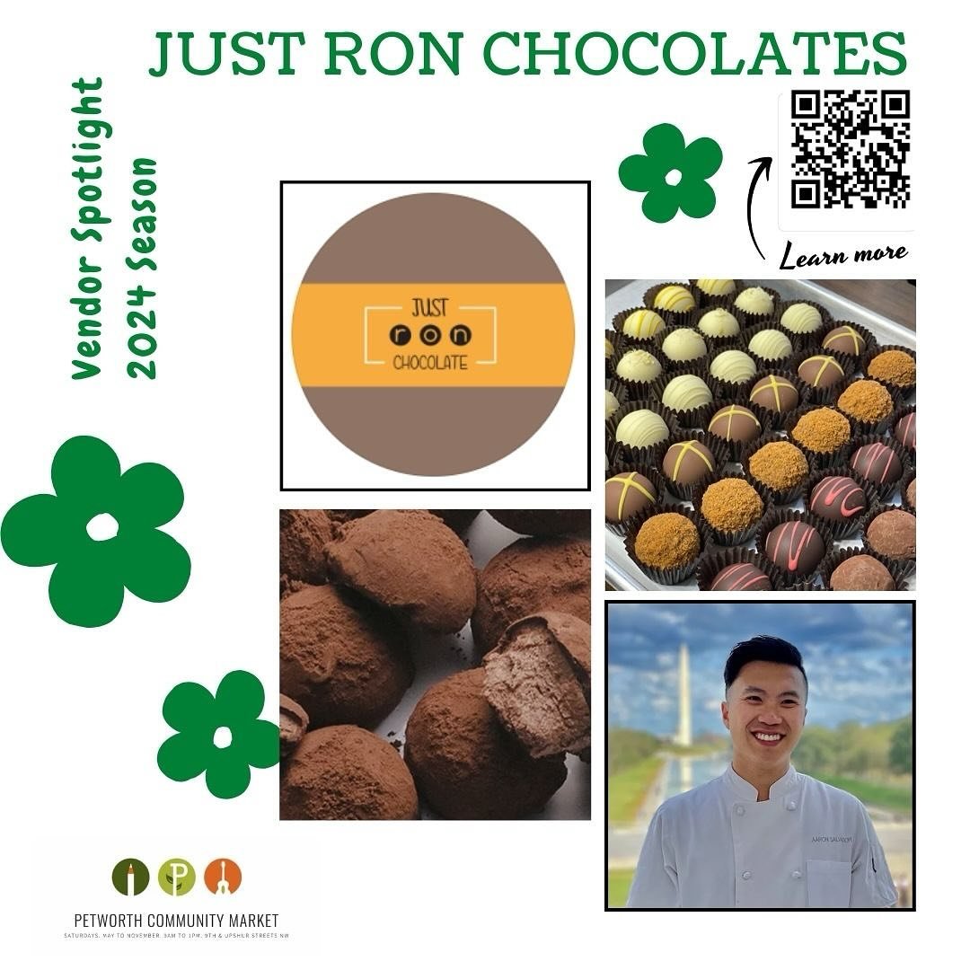 🍫✨ Extending a warm welcome to one of our market's new vendors: Just Ron Chocolates! ✨🍫

Indulge your sweet tooth with artisanal delights crafted with passion and precision by Just Ron Chocolates! 🎨 From intricately painted bonbons to decadent cho
