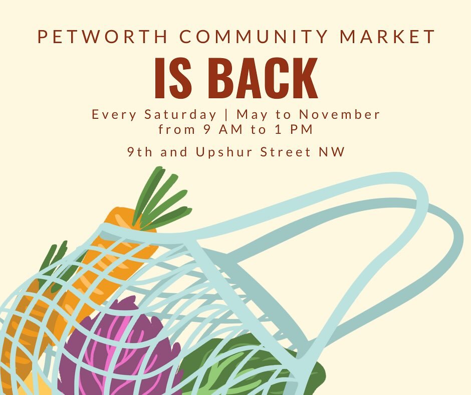 ✨We can&rsquo;t wait to see you today! Come by between 9 am to 1 pm to see your favorite legacy vendors and some exciting new additions! Check our new website in our Bio for a complete list ✨ #petworthcommunitymarket #petworth #washingtondc #farmersm