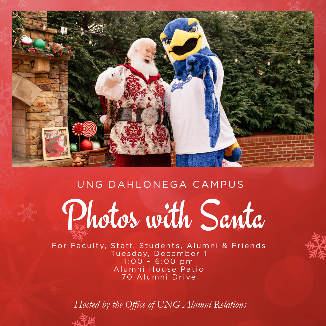 Santa visits UNG Dahlonega
