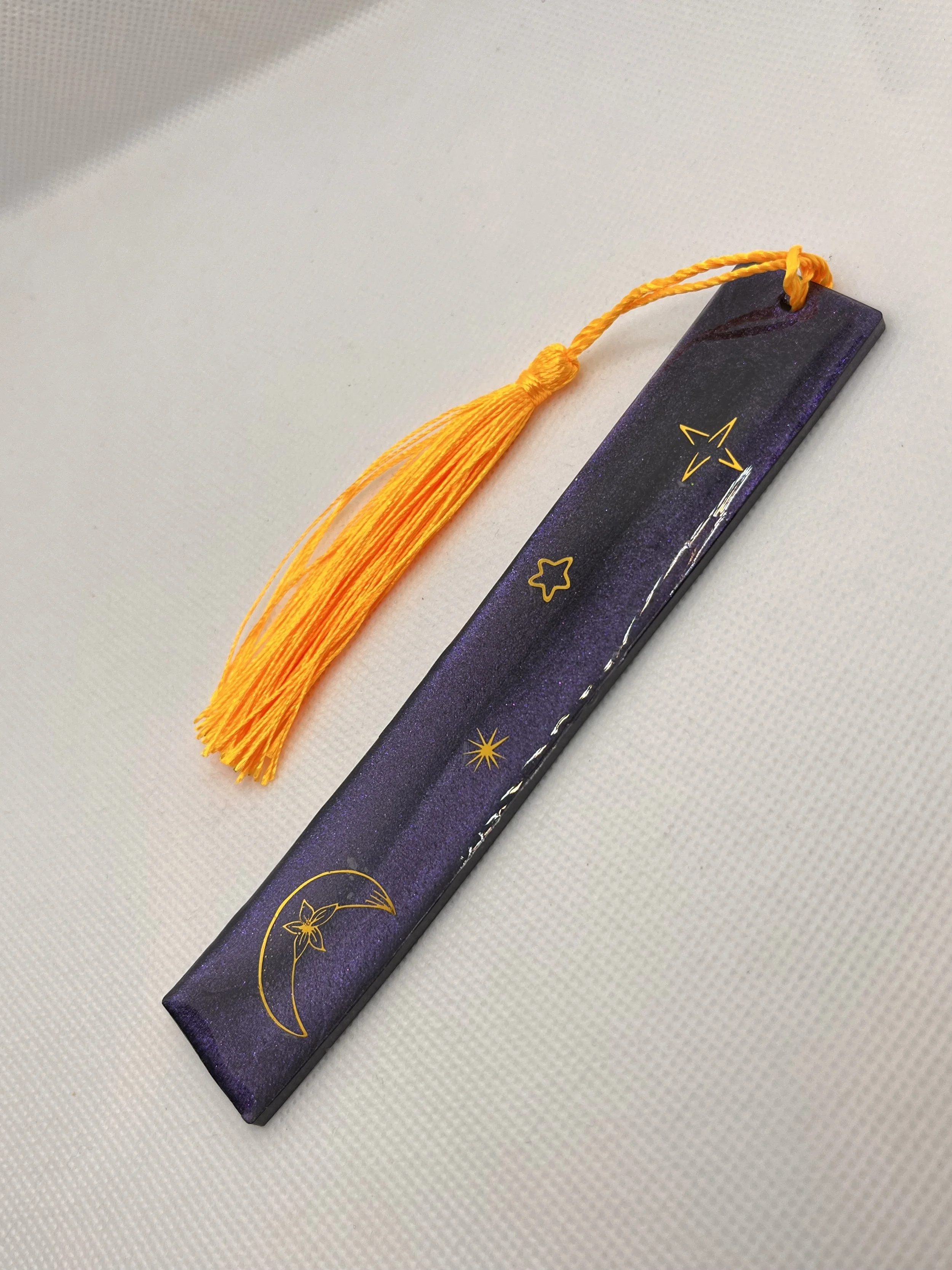 Star Night in Purple Large Bookmark