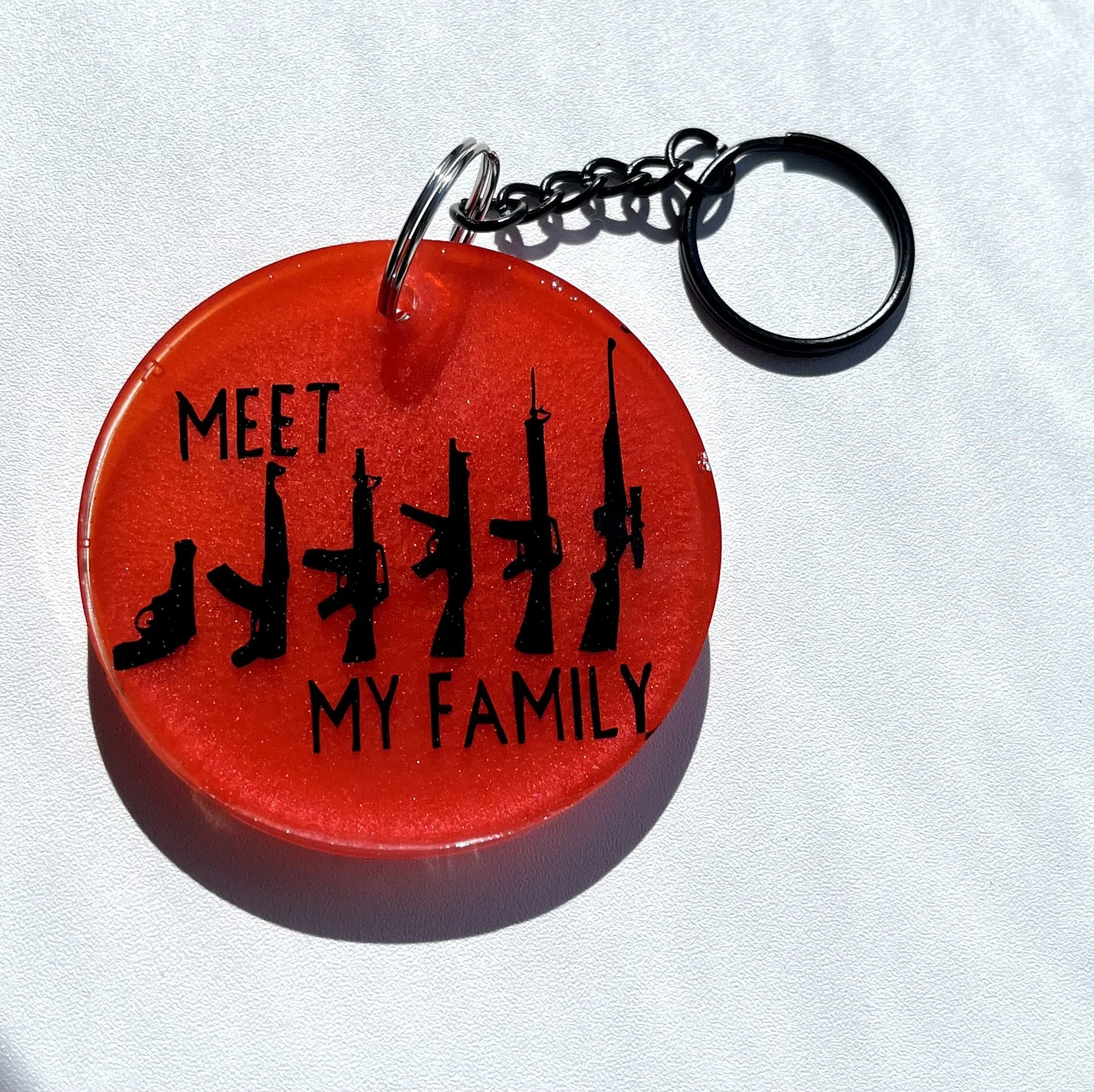 Meet My Family Keychain