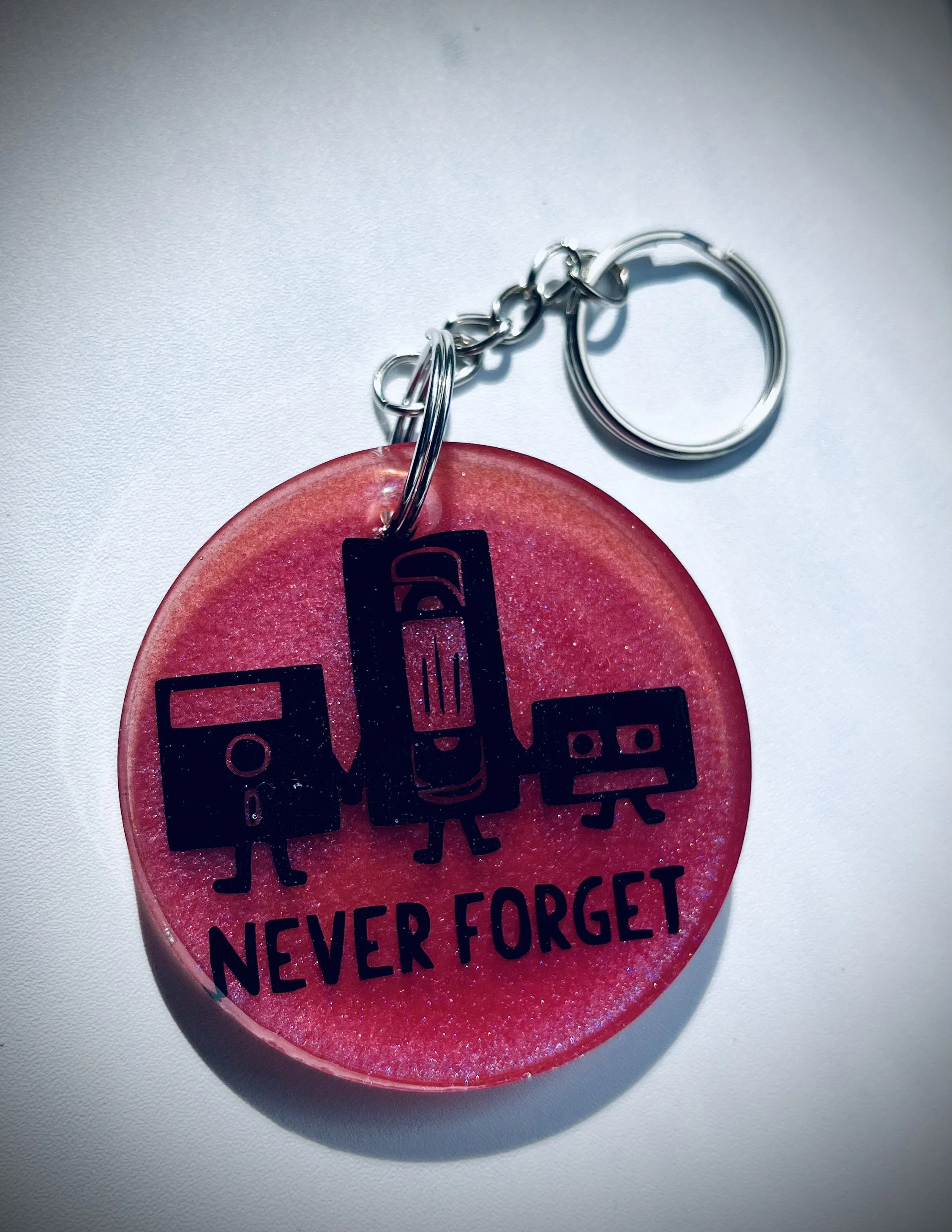 Never Forget Funny Keychain