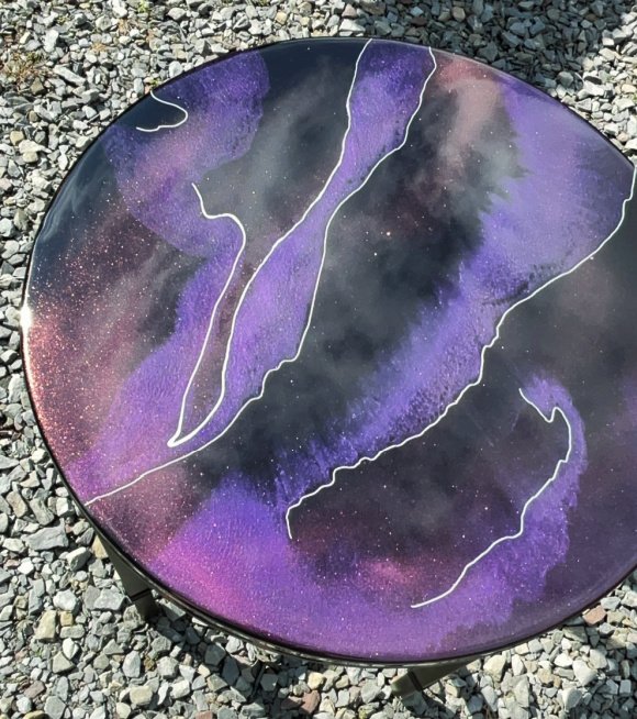 Galaxy Color Shift Epoxy Table