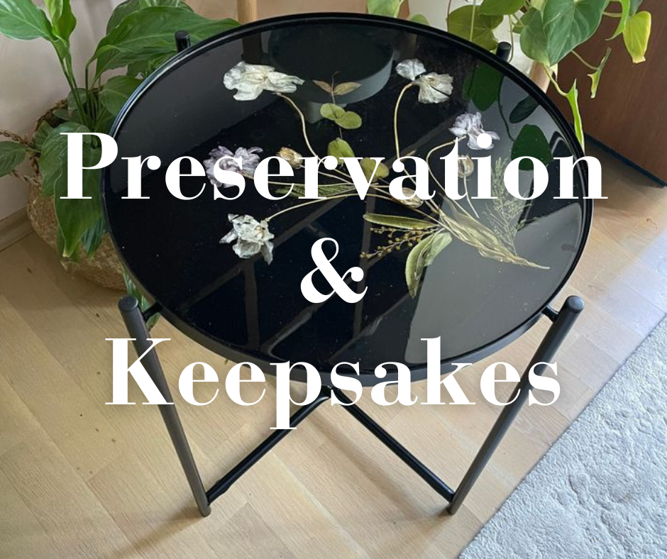 Custom Flower Preservation Table Epoxy