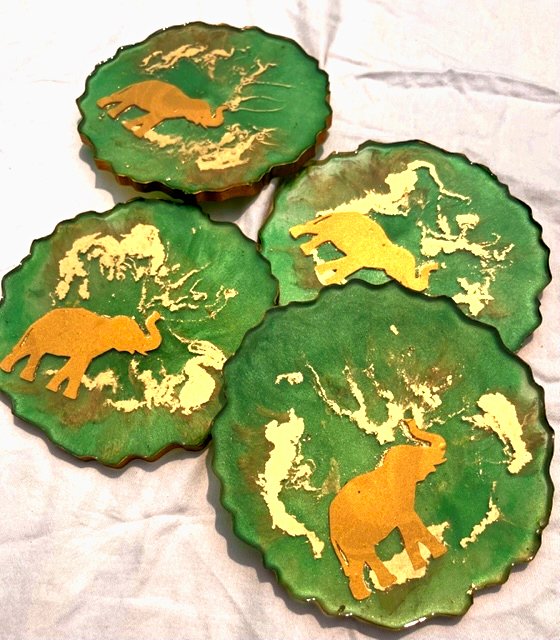 Coasters-Geode-Elephants