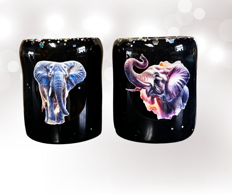 Custom Pair Elephant Shot glasses