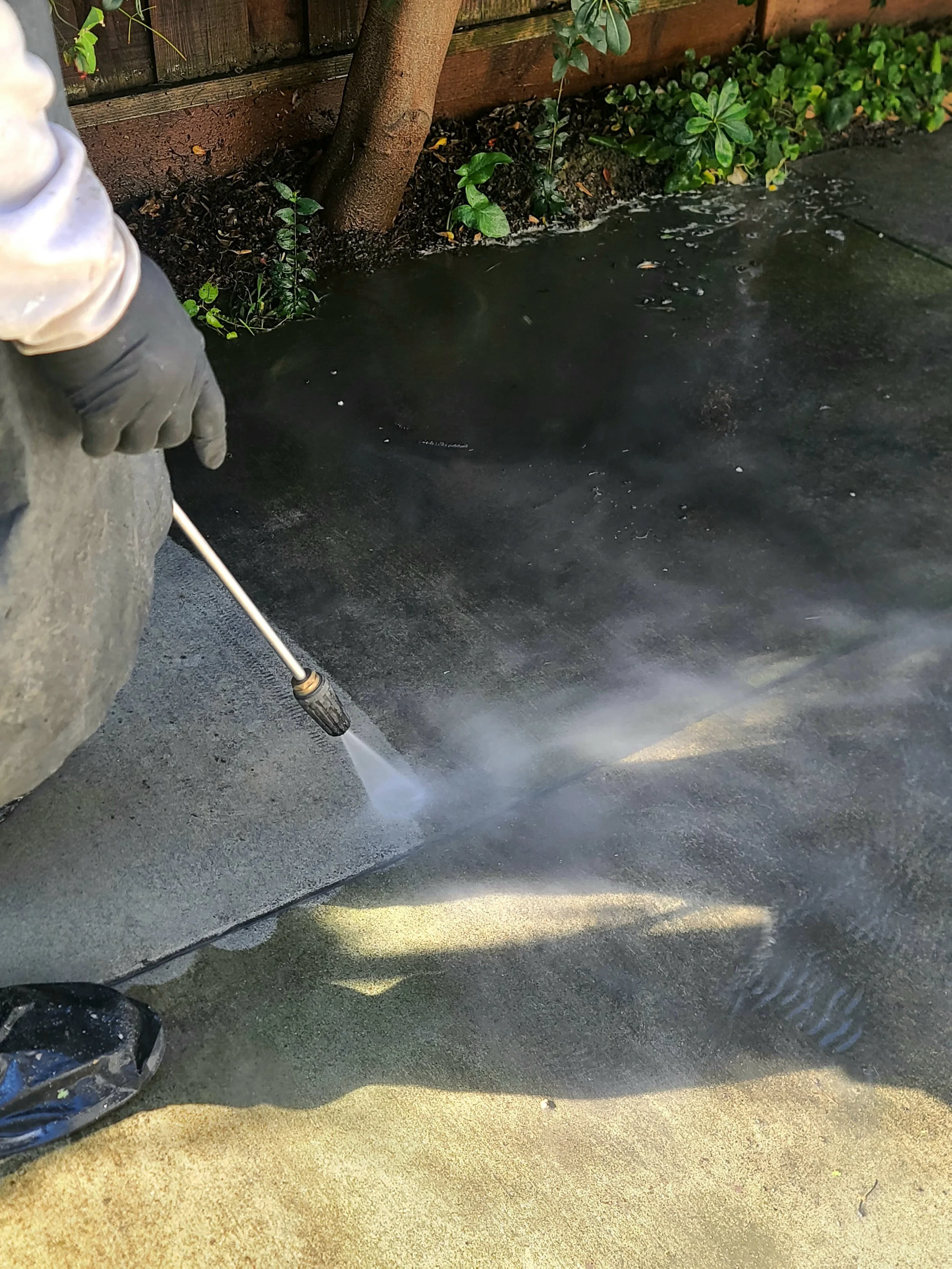 Driveway power wash , San Jose Ca 