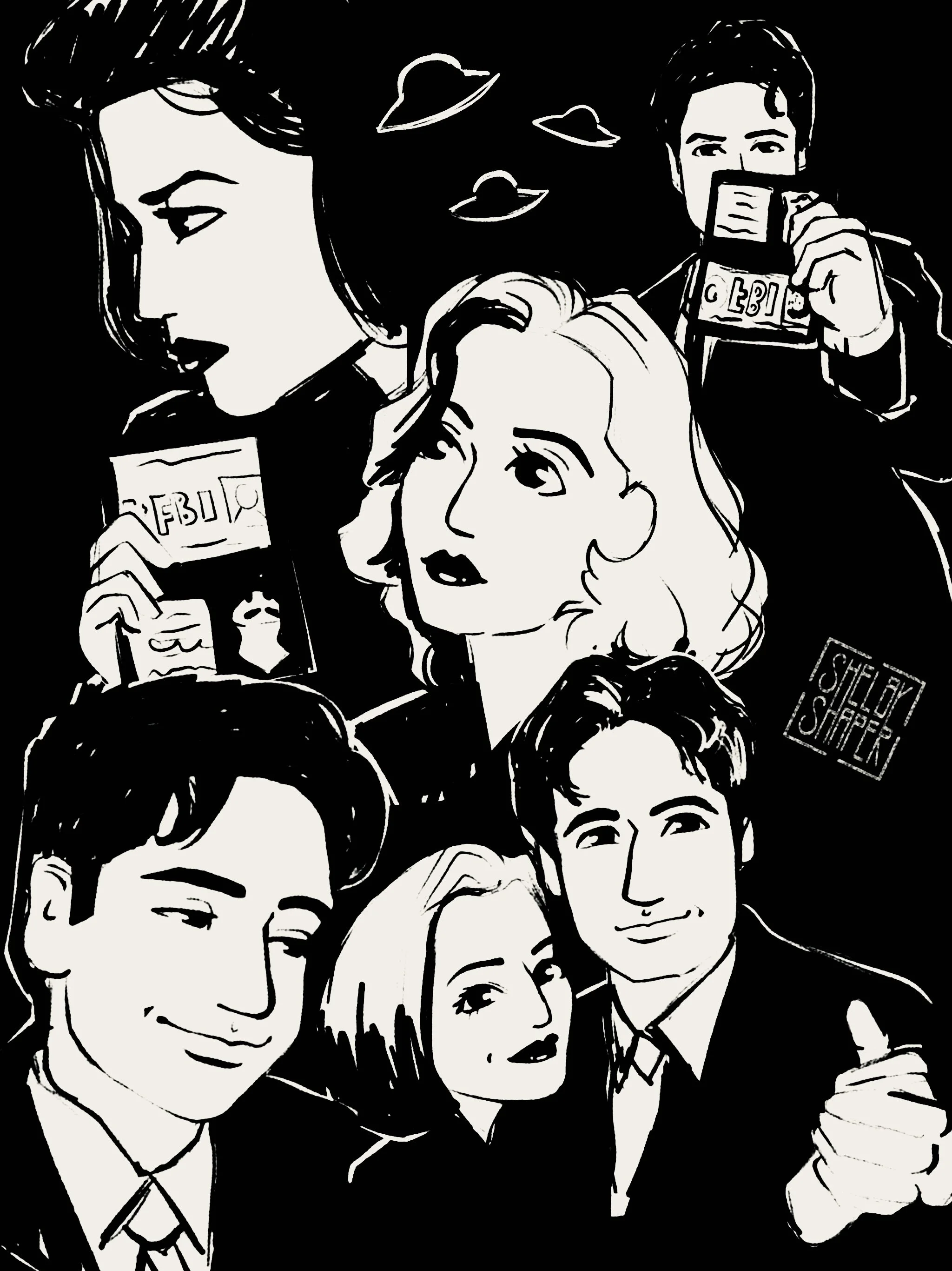 X-Files Character Sketch Page 1 - 2026