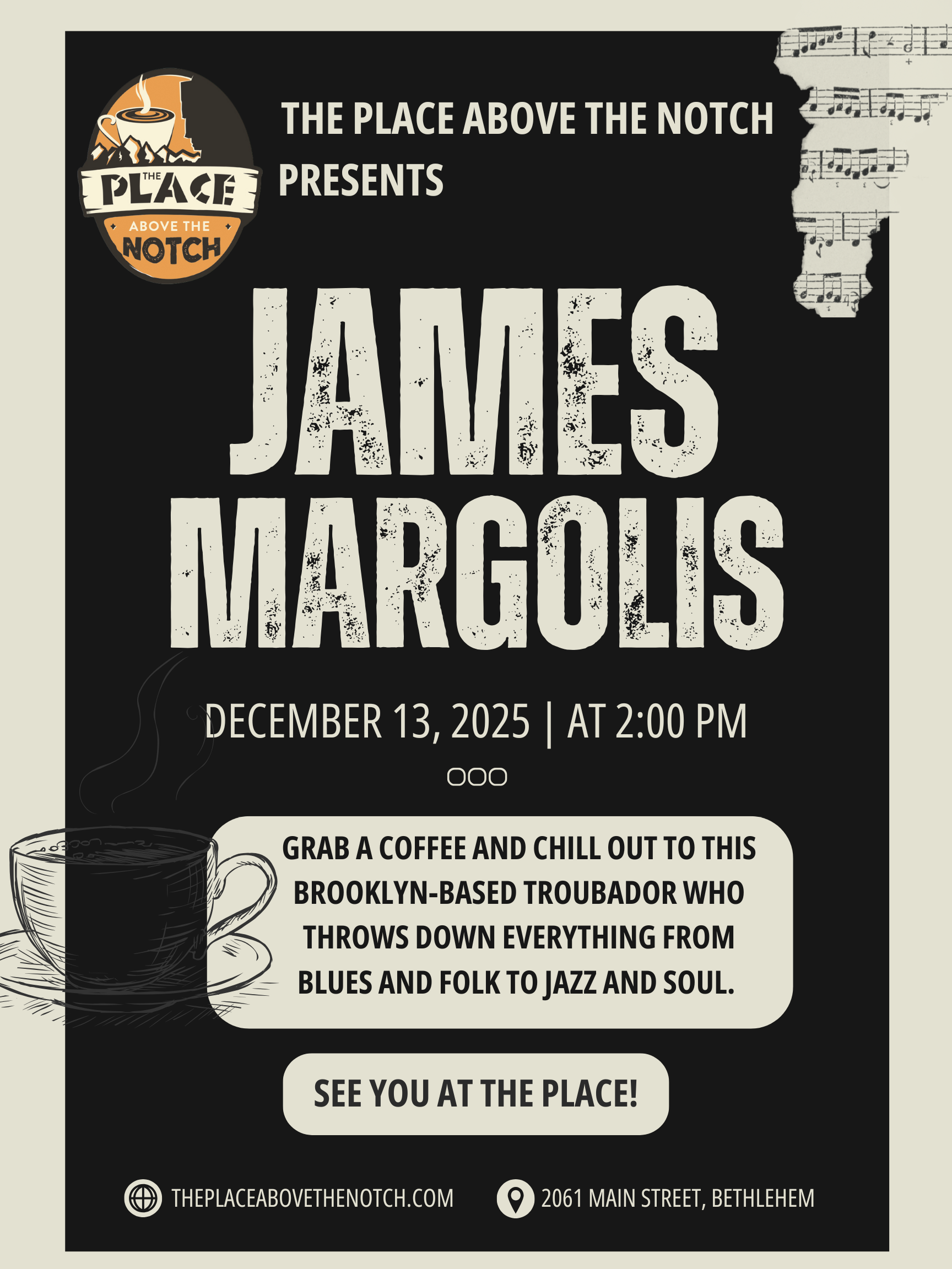 Music at The Place, Feat. James Margolis