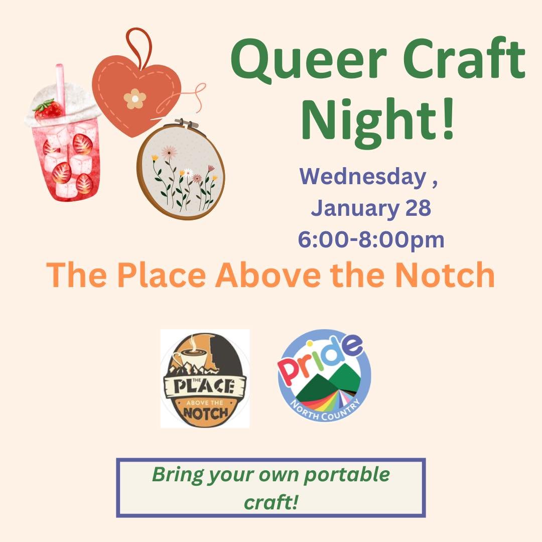Queer Craft Night with North Country Pride