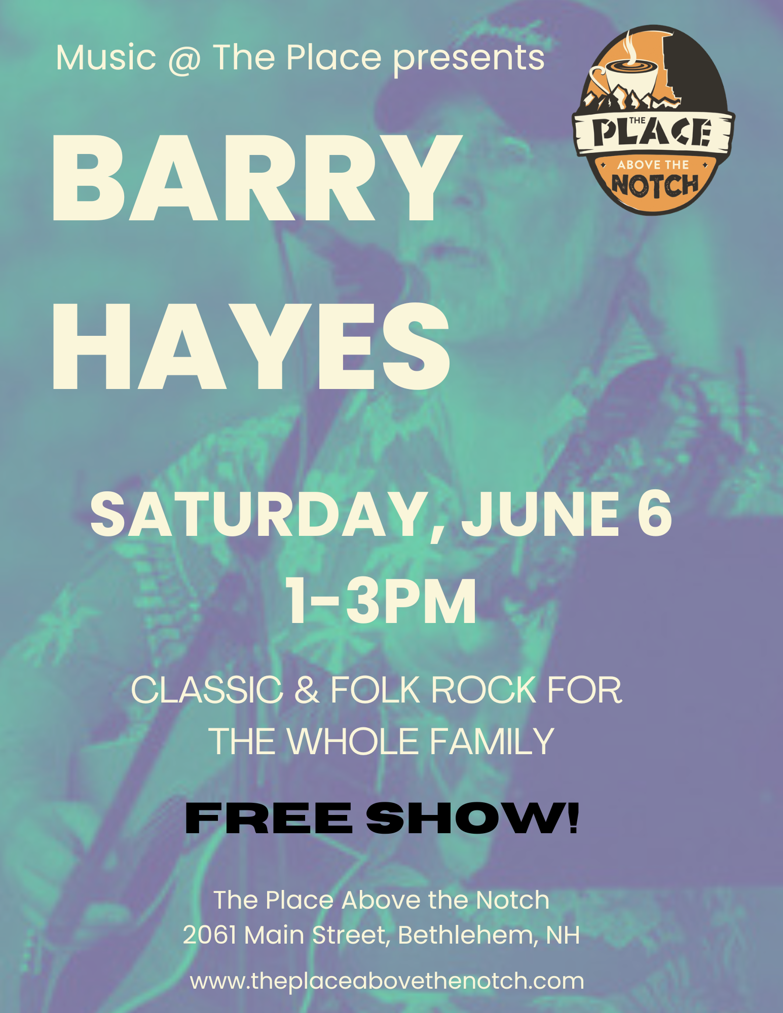 Music @The Place Presents: Barry Hayes