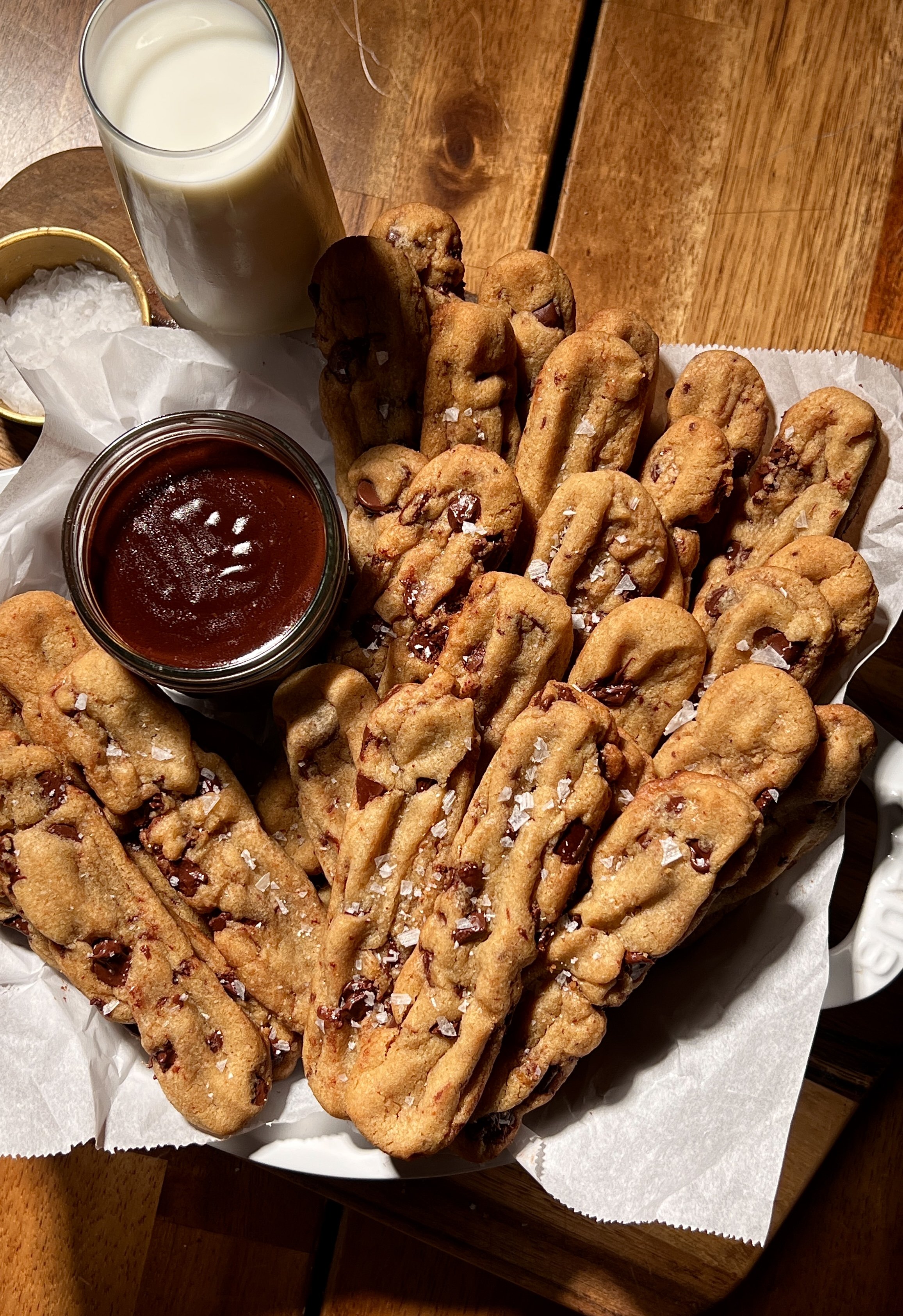 Brown Butter Chocolate Chip Cookie Fries