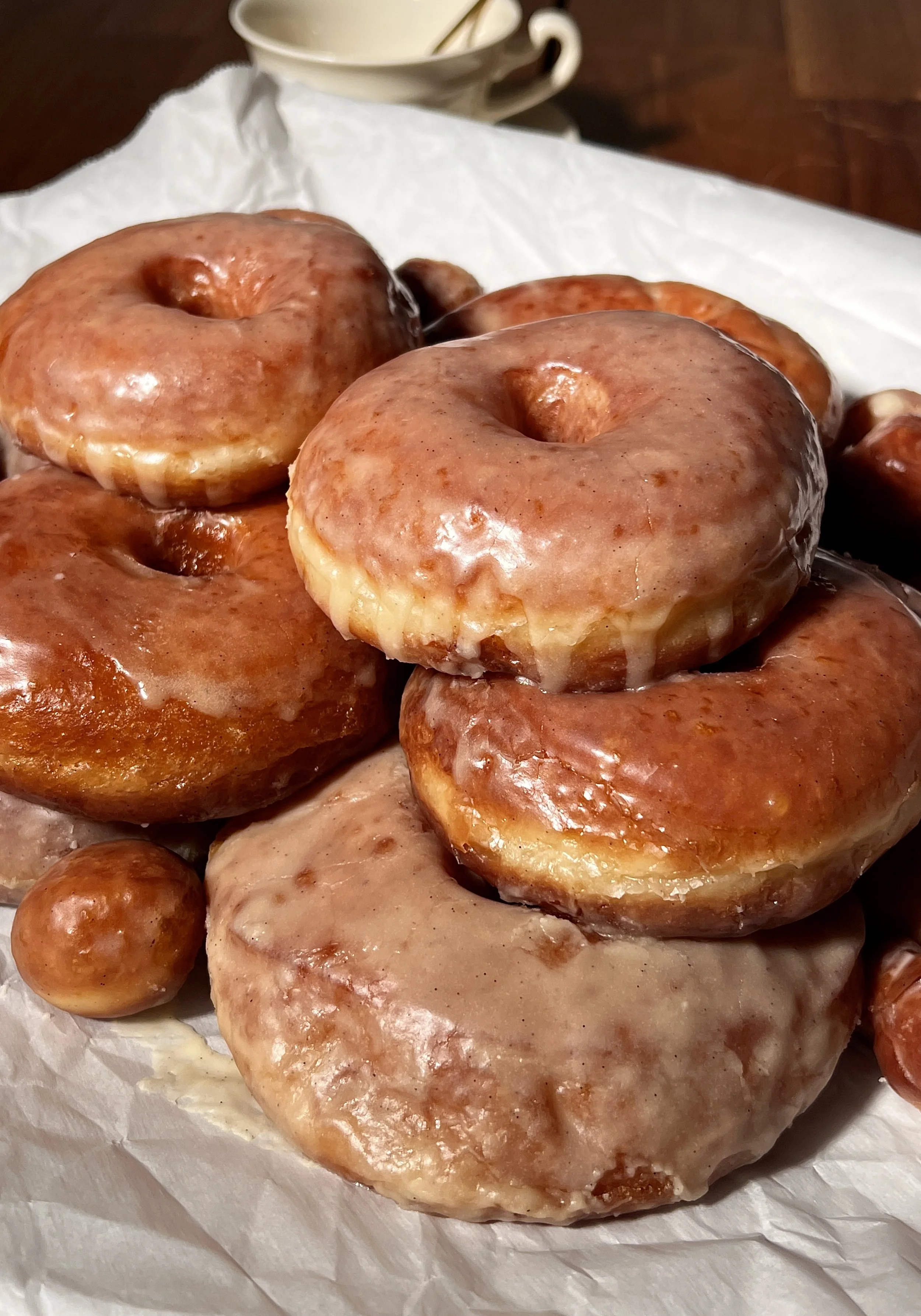 Classic Vanilla Bean Glazed Donuts