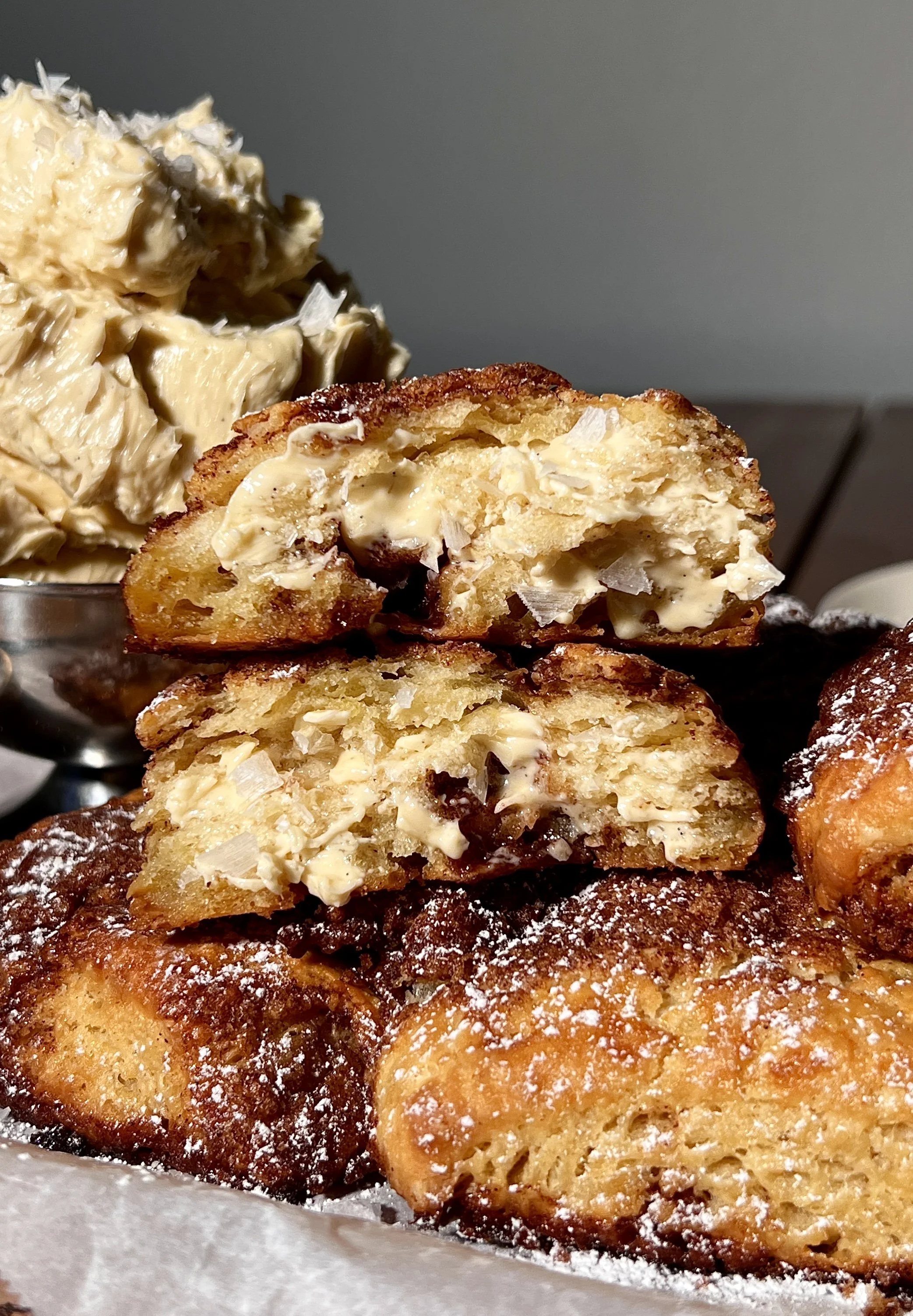 French Toast Biscuits with Whipped Salted Maple Butter