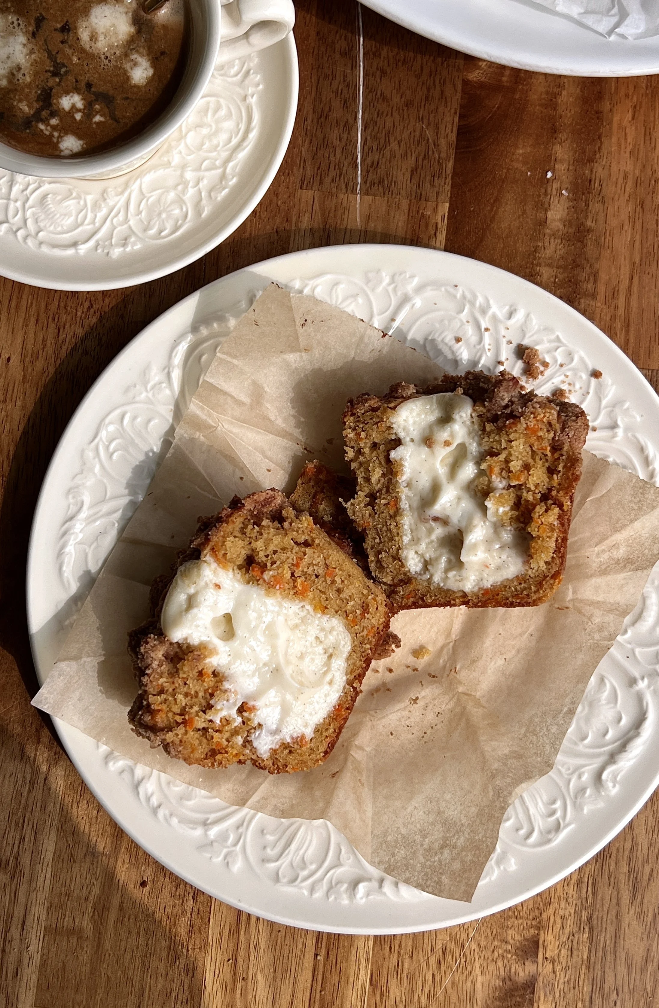 Carrot Cake Cream Cheese Muffins