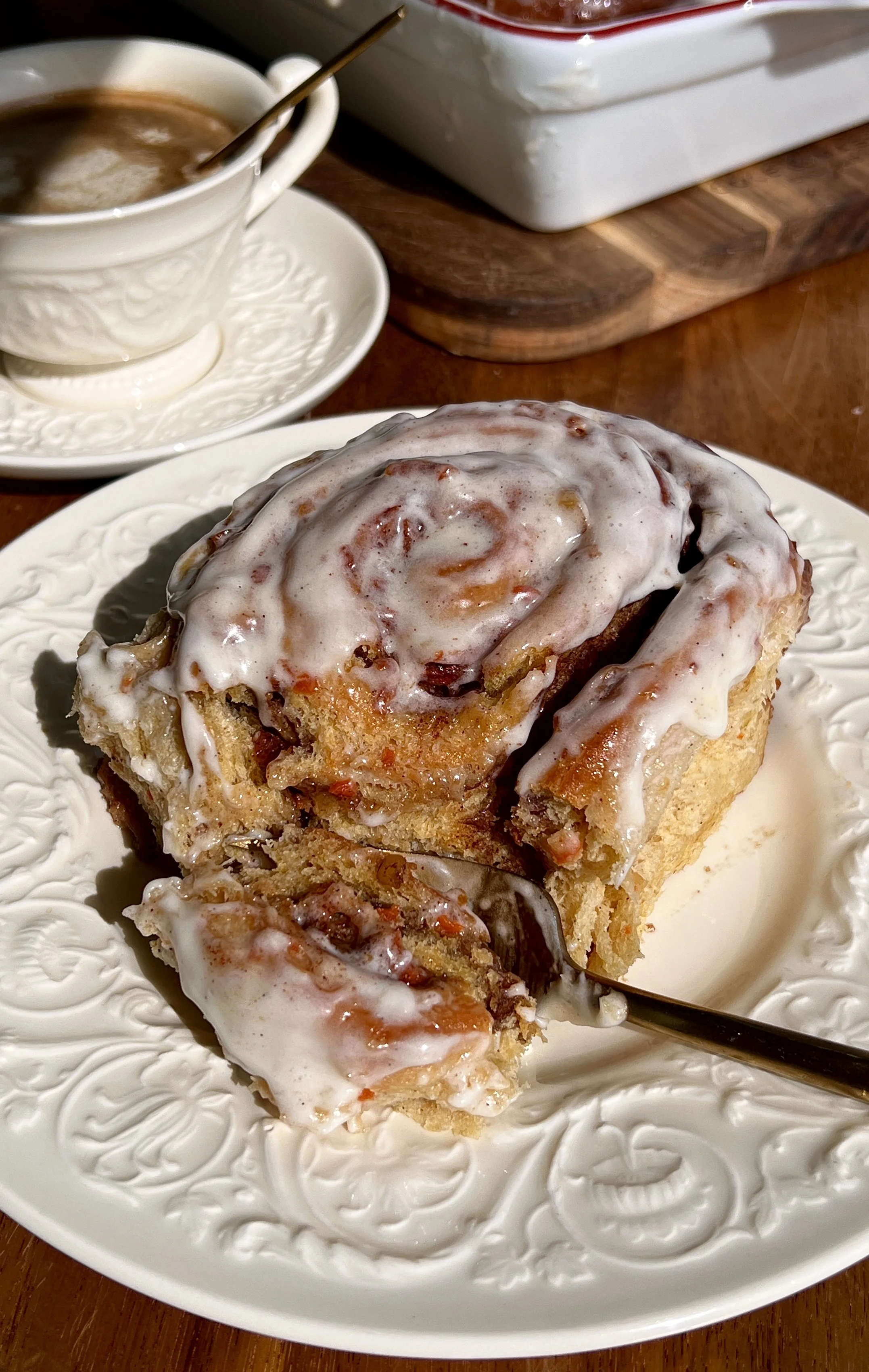 Carrot Cake Cinnamon Rolls