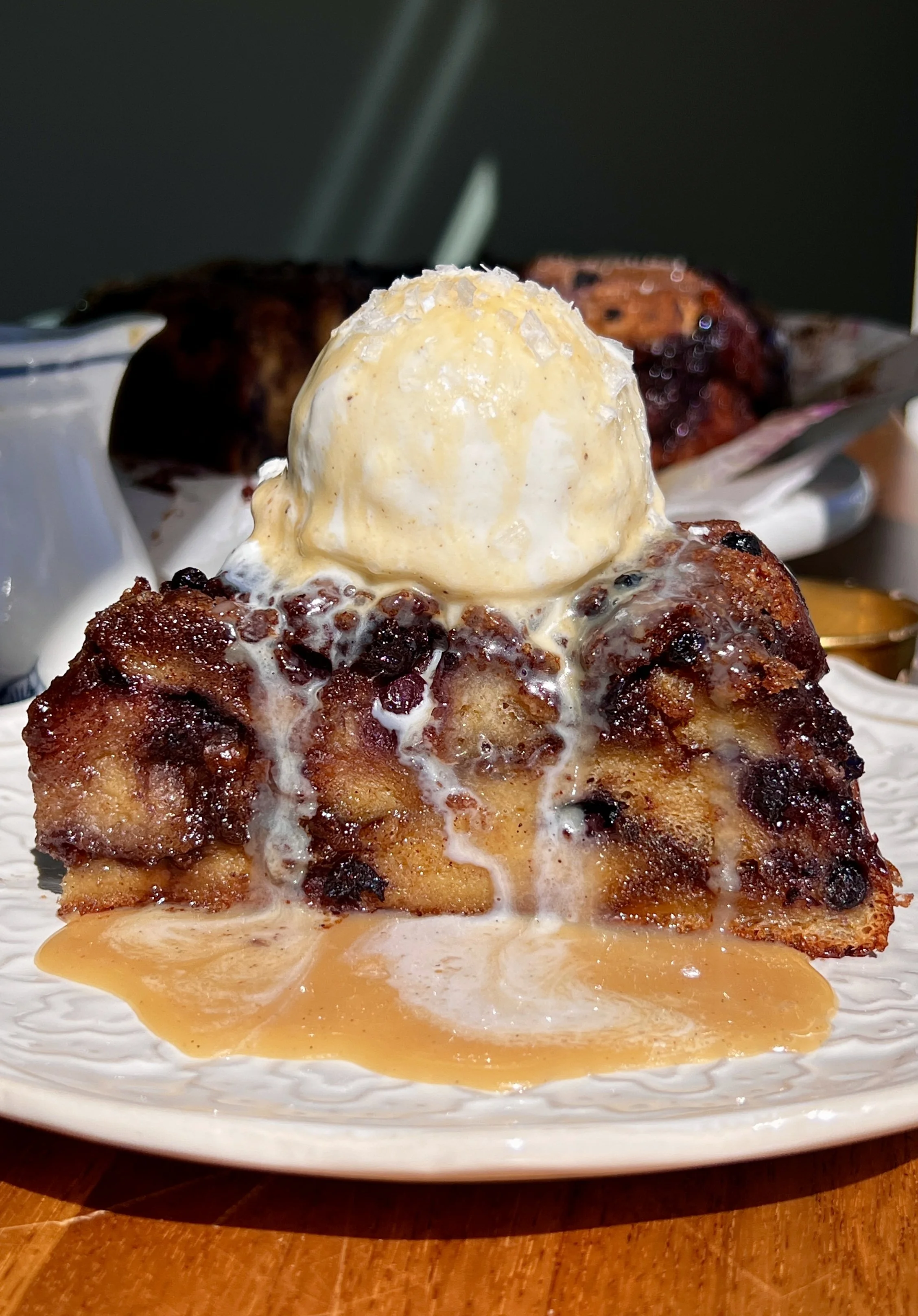Blueberry Cinnamon Roll Bread Pudding