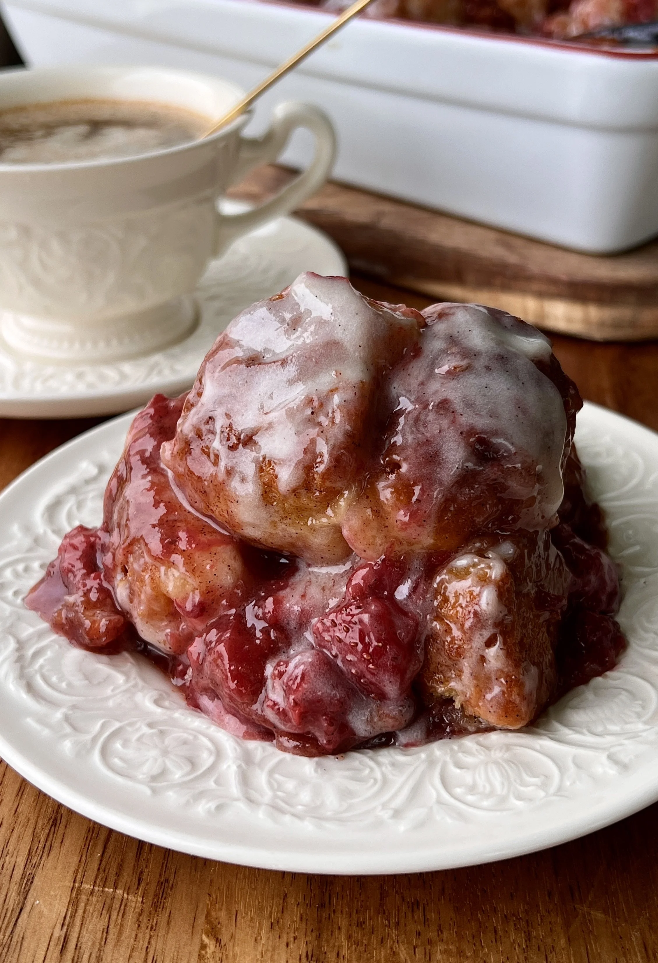 Strawberry Cinnamon Roll Bites