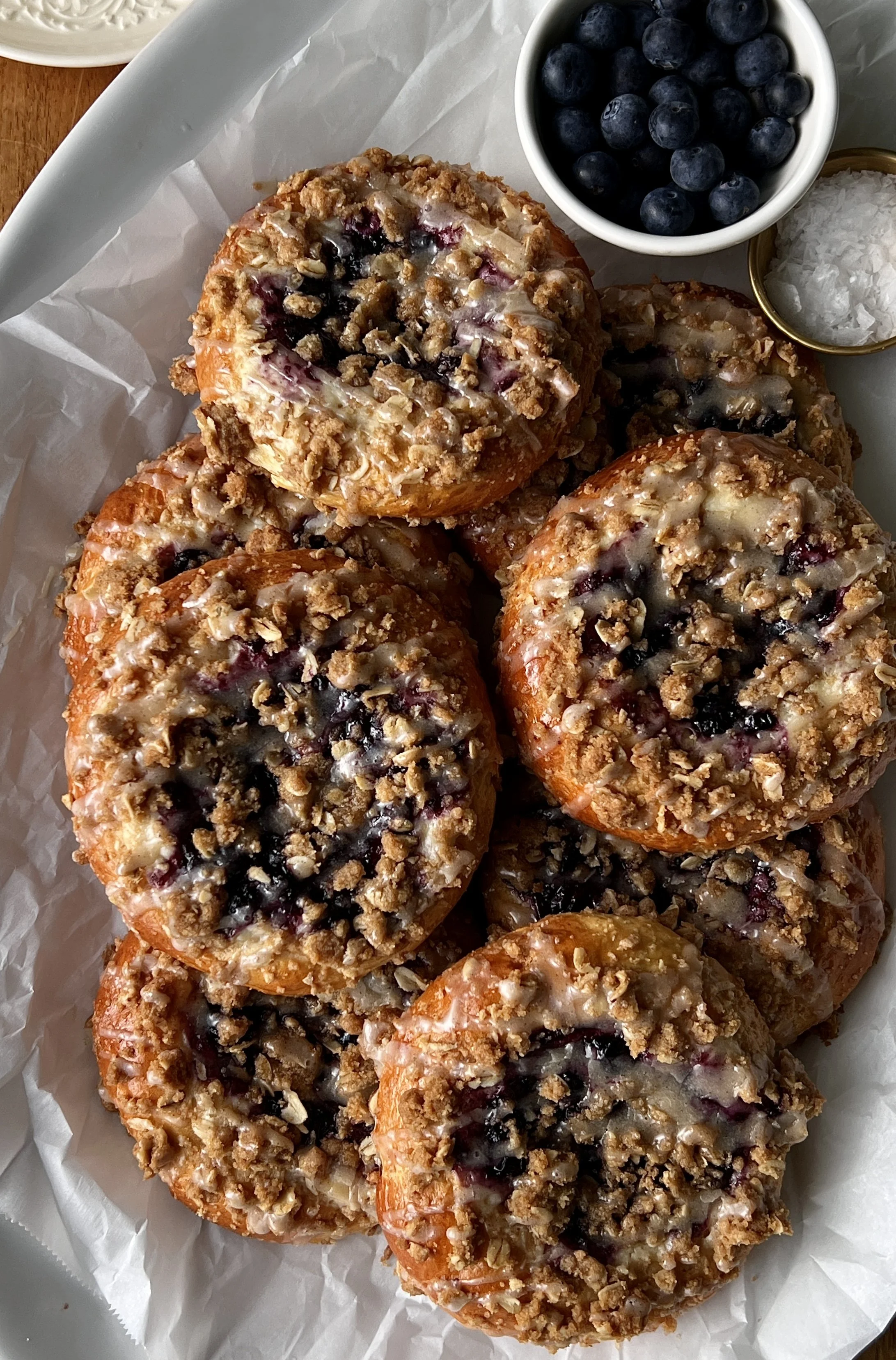 Blueberry Cheesecake Streusel Buns