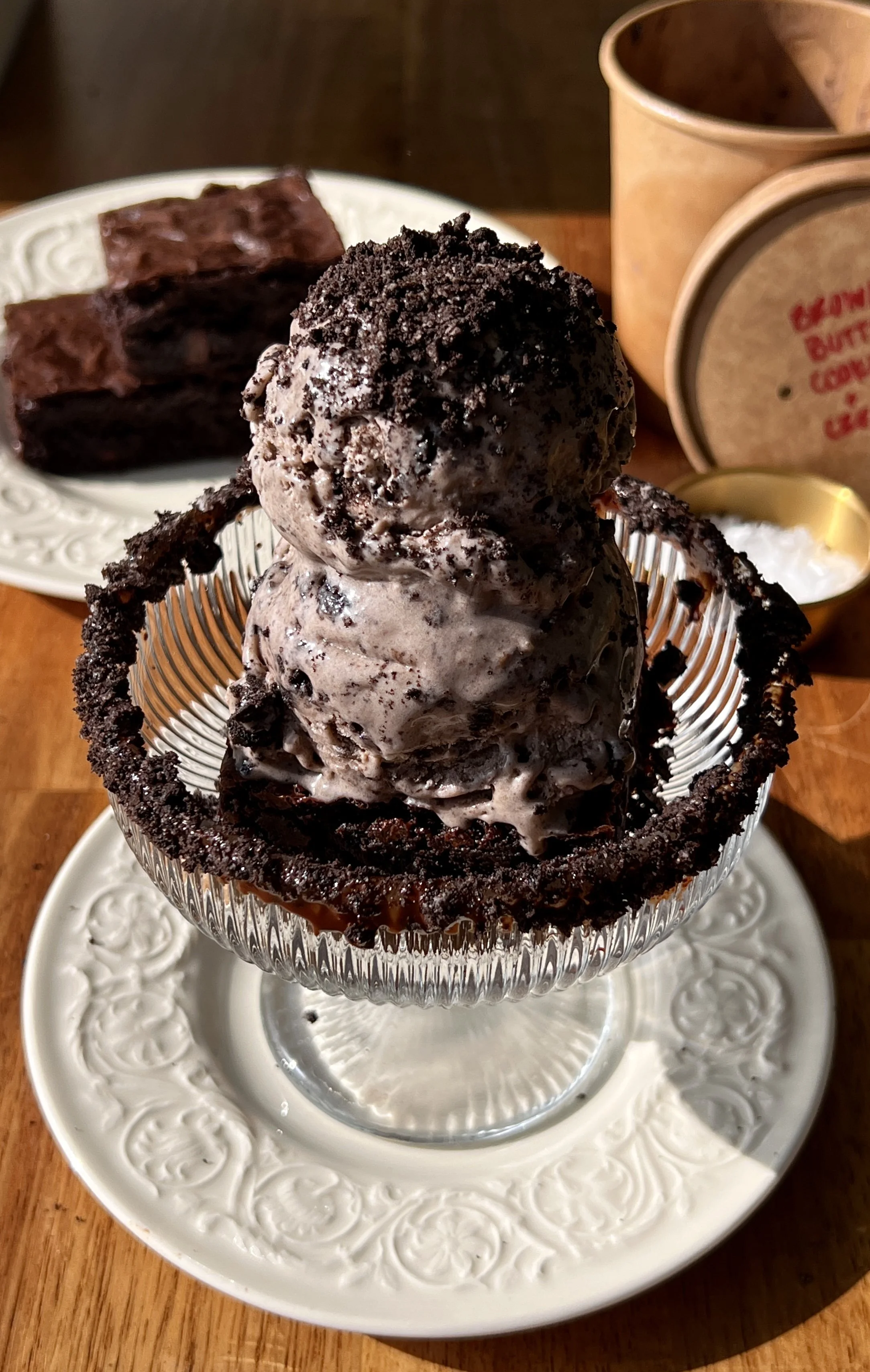 Brown Butter Cookies and Cream Ice Cream