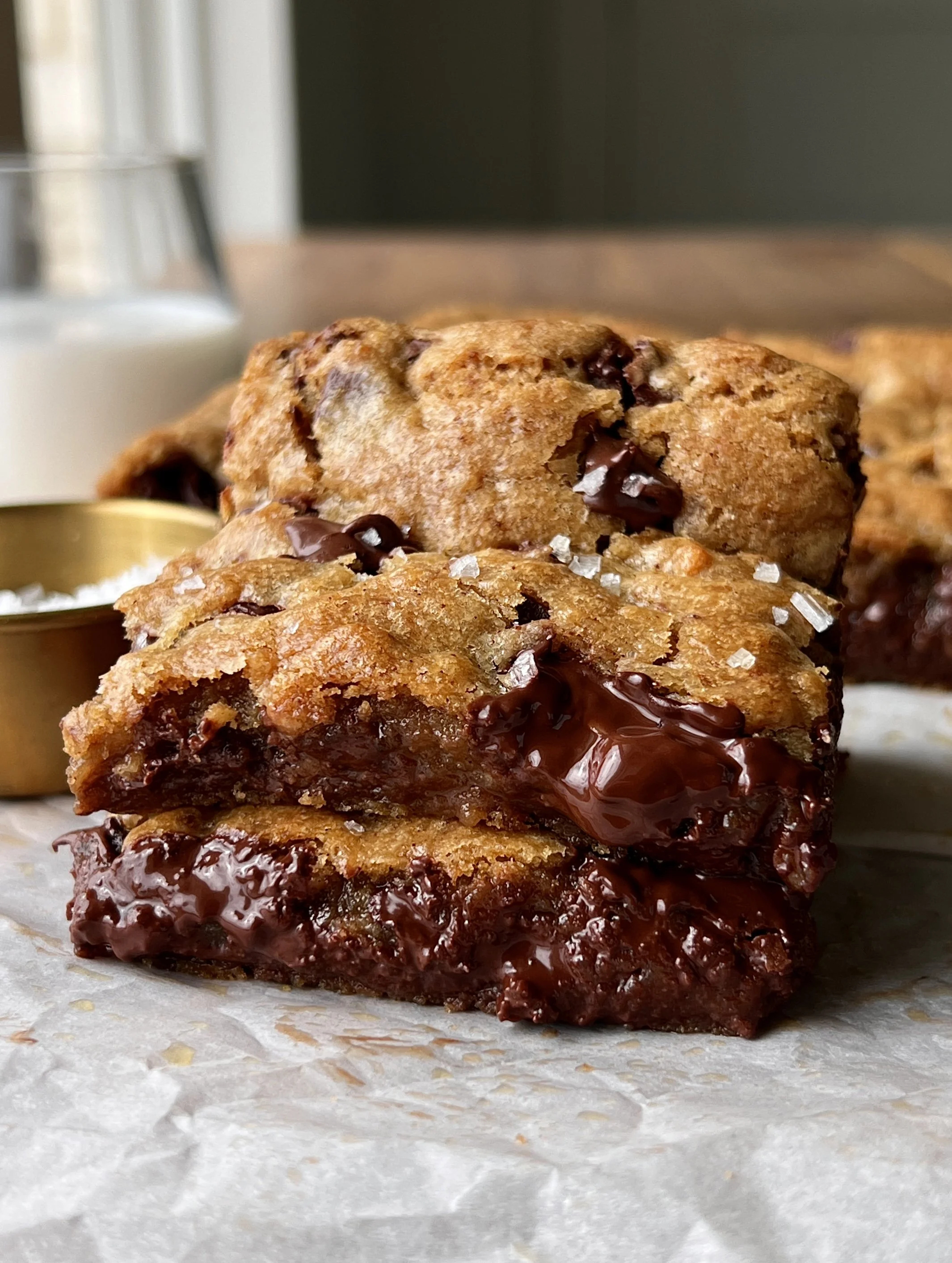 Brown Butter Banana Bread Chocolate Chip Cookie Bars