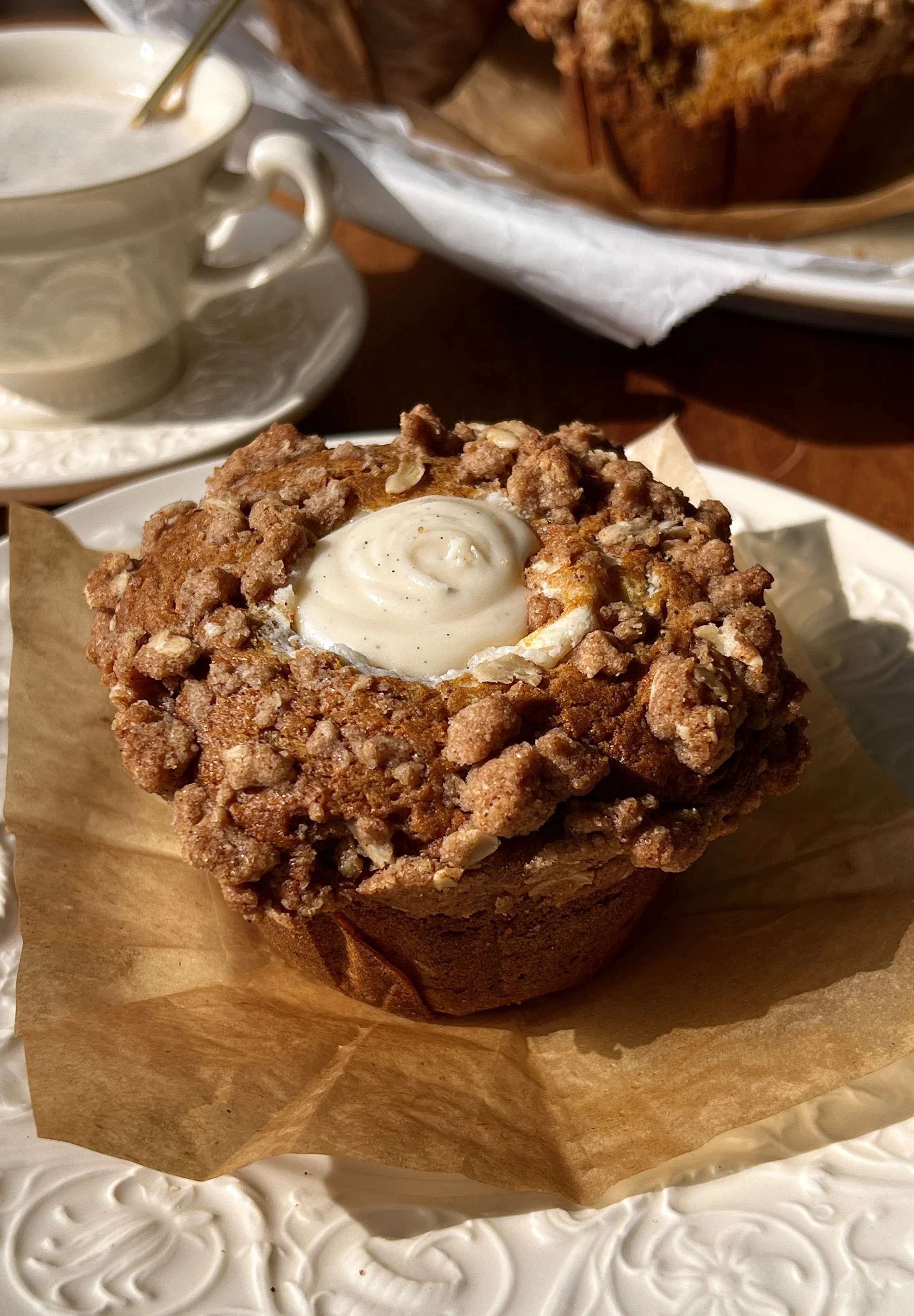 Bakery-Style Pumpkin Cream Cheese Muffins (with Brown Butter)
