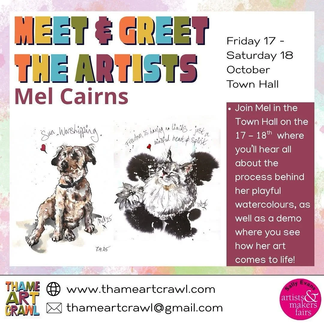 10am to 4pm Friday 17 - Saturday 18 October #meettheartists #thameartcrawl2025