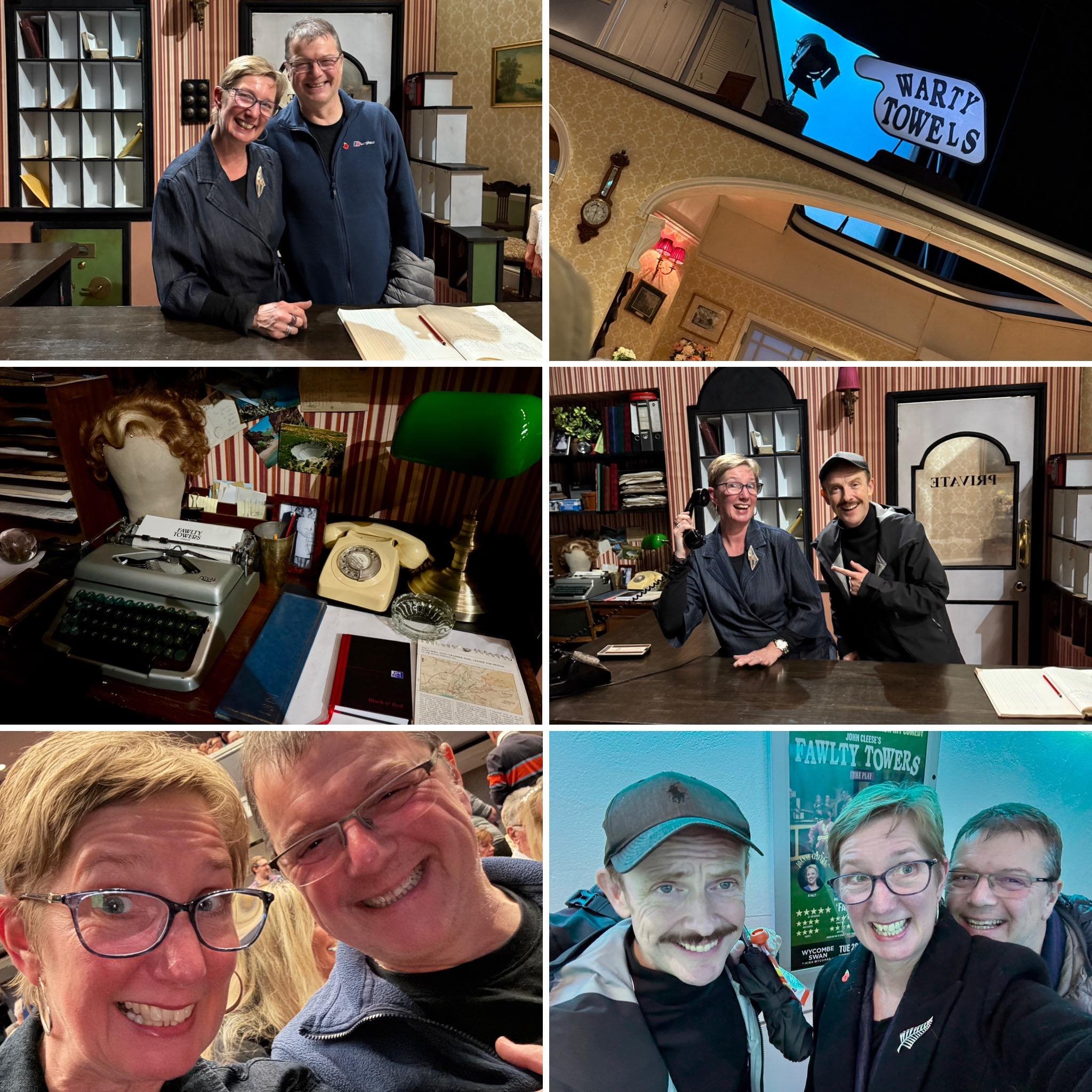 On the set of Warty Towels with Garry Cairns.  Such a fabulous show. I think we all need a laugh. It&rsquo;s touring. Go see it!