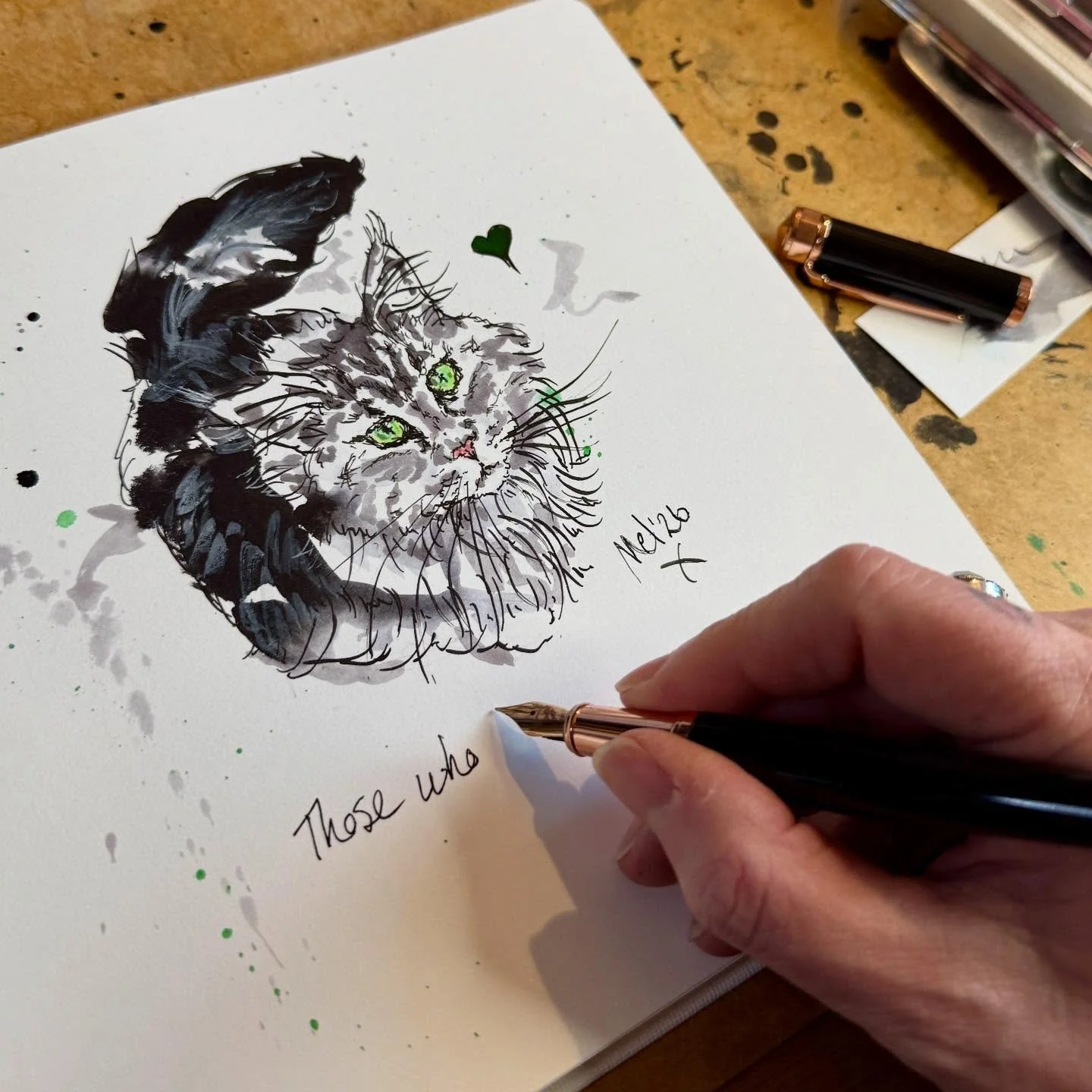 #catsandquotes #sketchbookdrawing #catartoftheday #ellingtonpens #artinprogress

AD | Last day of the Winter Sale, so get an extra 10% OFF on top of the 25% savings. 
Cut &amp; paste this link to go to @ellington.pens:
https://www.ellingtonpens.com?s