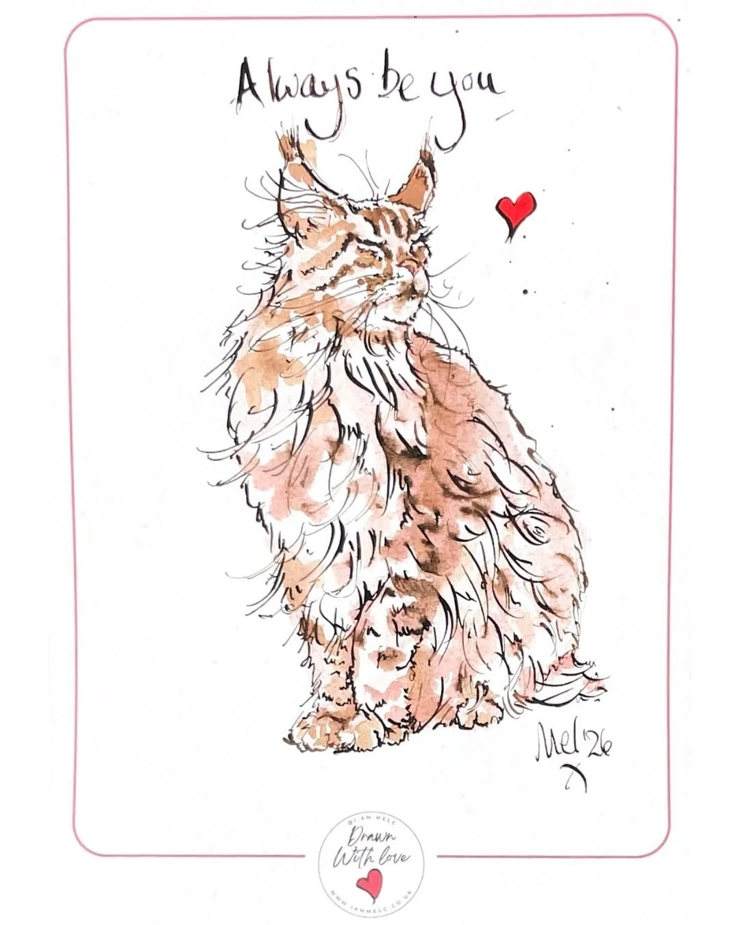 💫 always be you 💫

#catsandquotes #inkillustration #inkandwashart #pawtrait  #petportraitartist