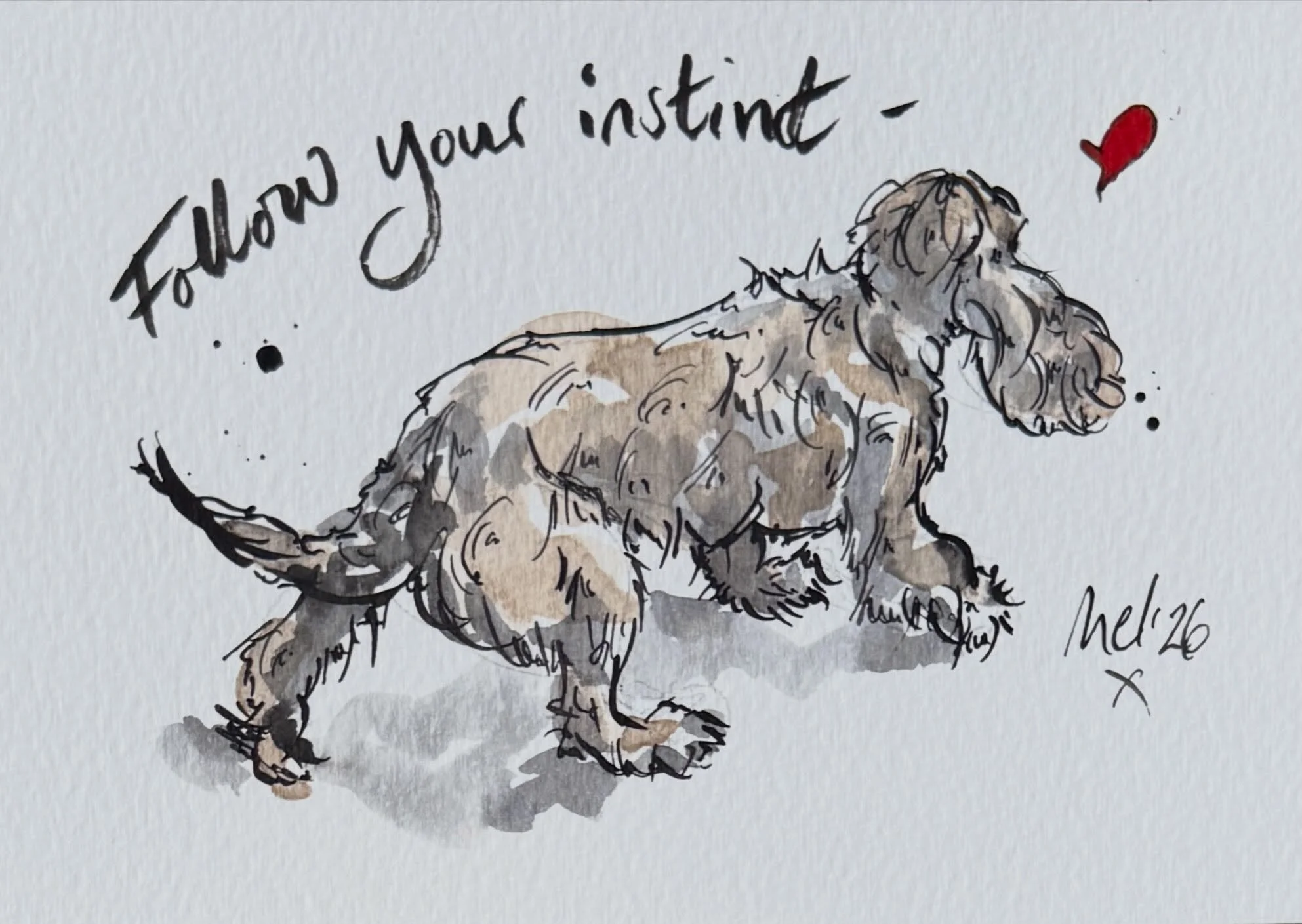 It&rsquo;s National Dog Day 🐾 Let&rsquo;s celebrate all those pooches that stand by our side, don&rsquo;t judge us, and love us any which way we turn up &hearts;️

#nationaldogday #doglover #inkillustration #petart #petportraitartist