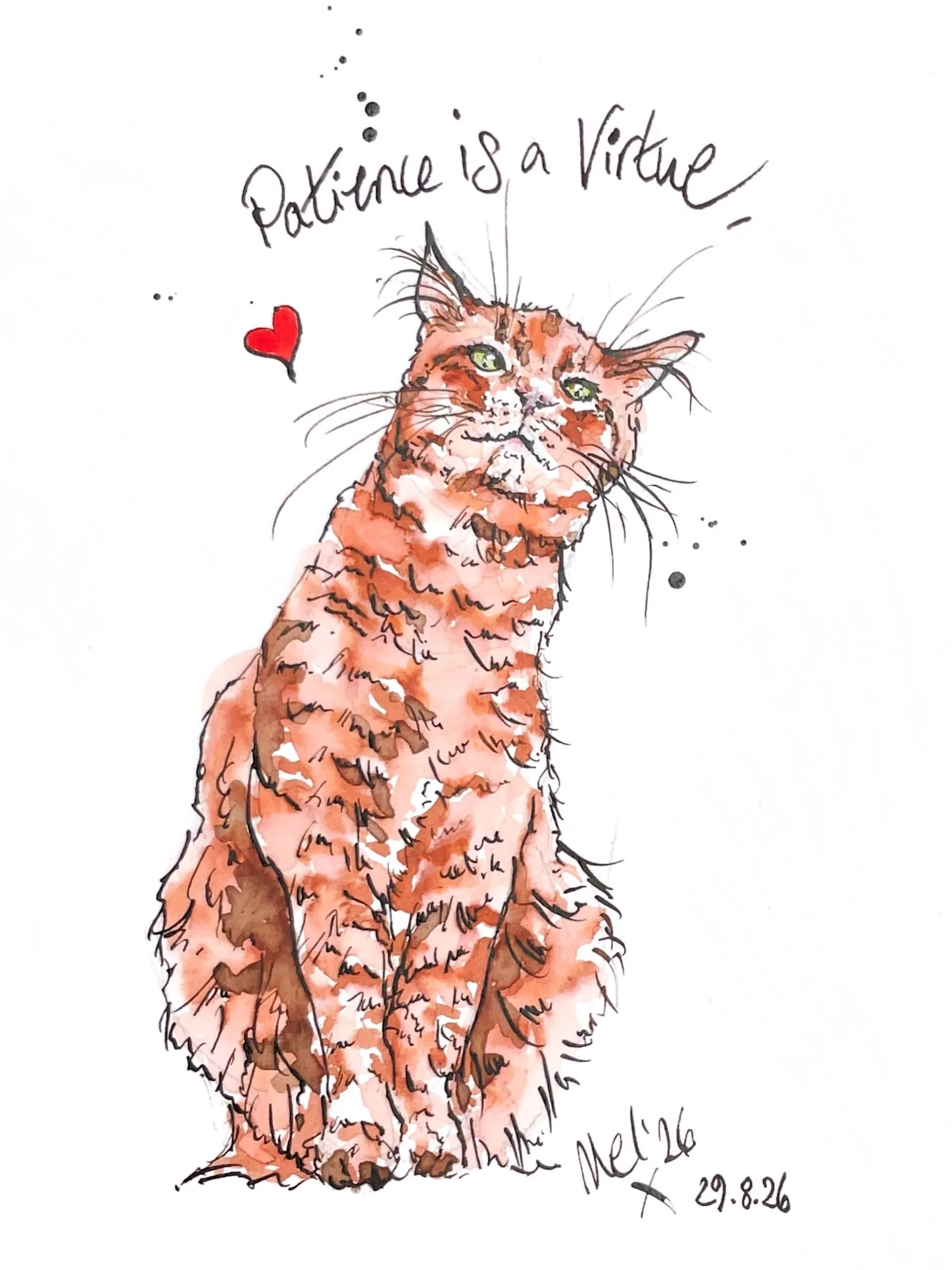 ✨ patience is a virtue ✨

I drew Roti on Friday at @the_art_exhibitionists Festival of Arts &amp; Gardens. See my earlier post for the #watchmedraw video. @blues_fleecircus, thank you for the glorious photo 🧡 I&rsquo;ll be back at @lindengate at 1.3