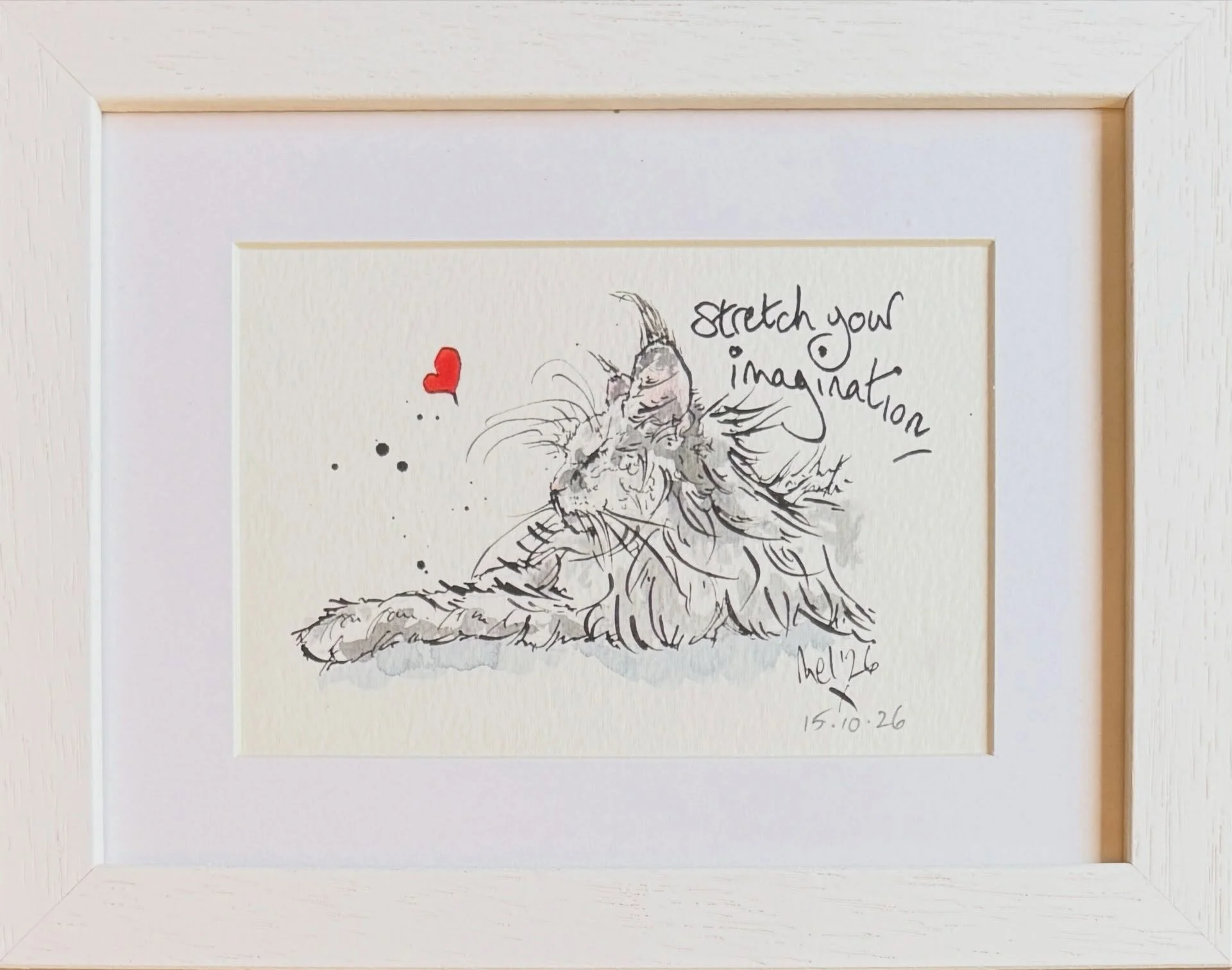 New postcard illustration for the Sydenham Christmas Fair #catsandquotes #inkillustration #catart #artfair #petartist