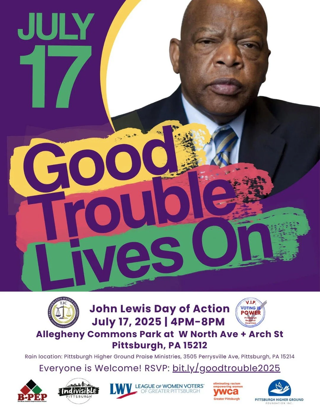 On July 17, we honor the anniversary of the passing of civil rights hero John Lewis, not with ceremonies, but with action. Across the country, we will take to the streets, courthouses, and community spaces to carry forward his fight for justice, voti